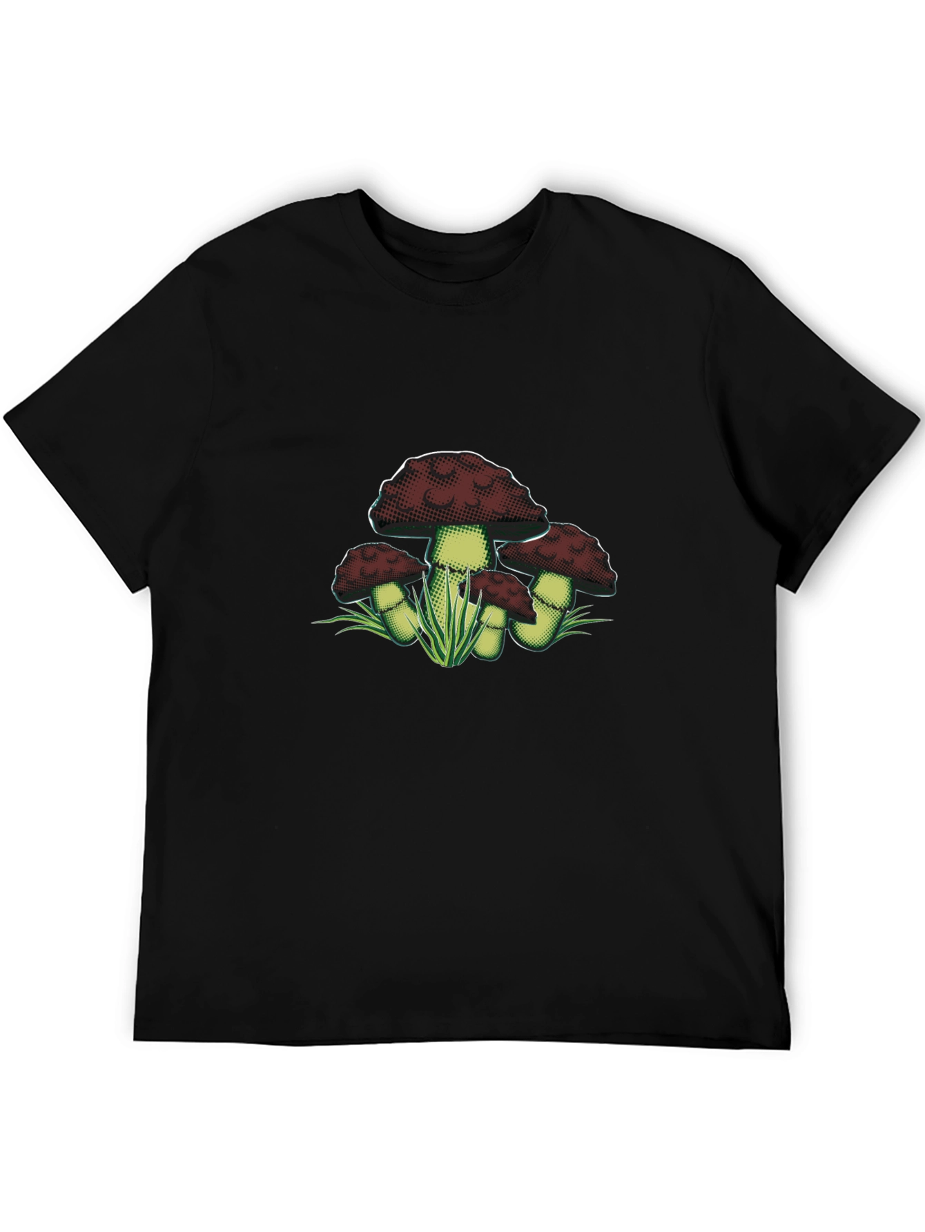 Mushroom Graphic Tee - Dark Academia Style