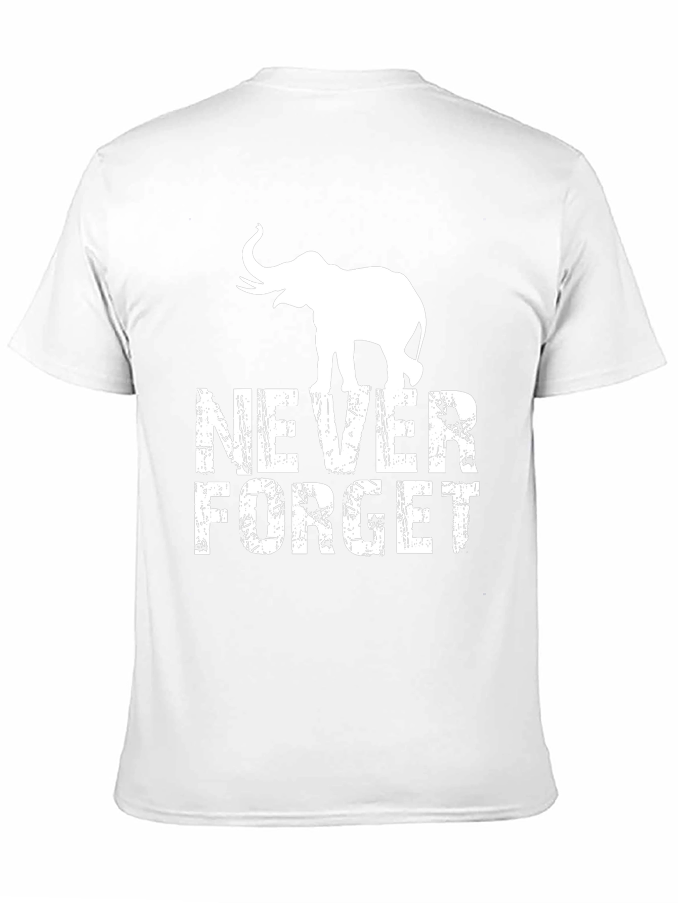 Never Forget Elephant Graphic Tee - Black T-Shirt