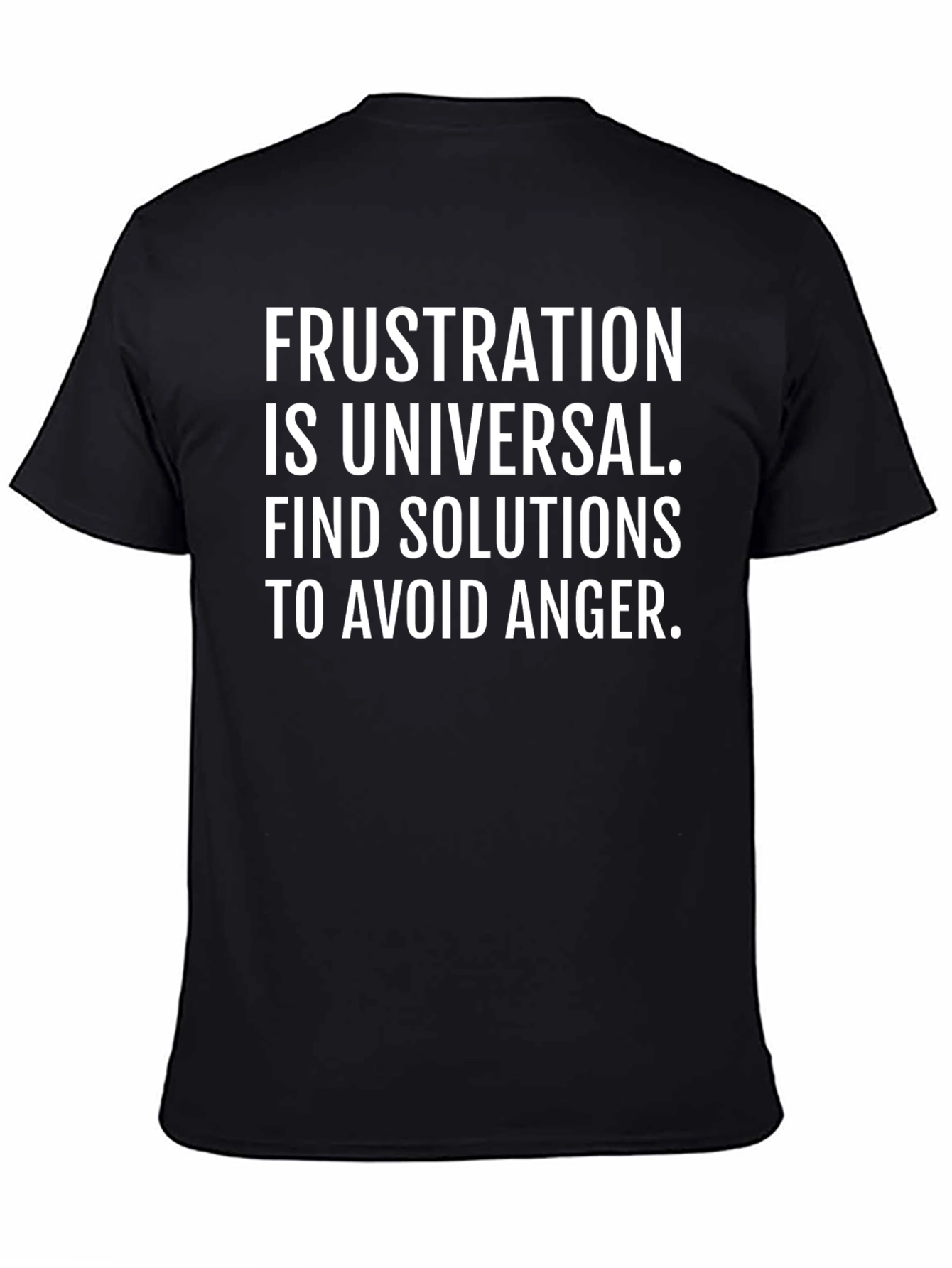 Frustration is Universal Black Graphic T-Shirt