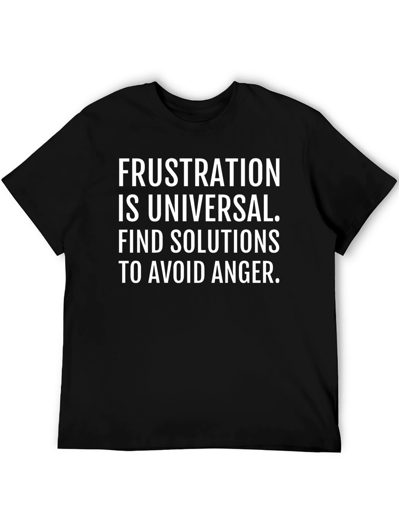 Frustration is Universal Black Graphic T-Shirt
