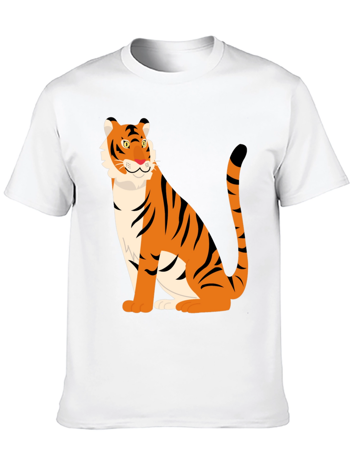 Tiger Graphic Print Black T-Shirt