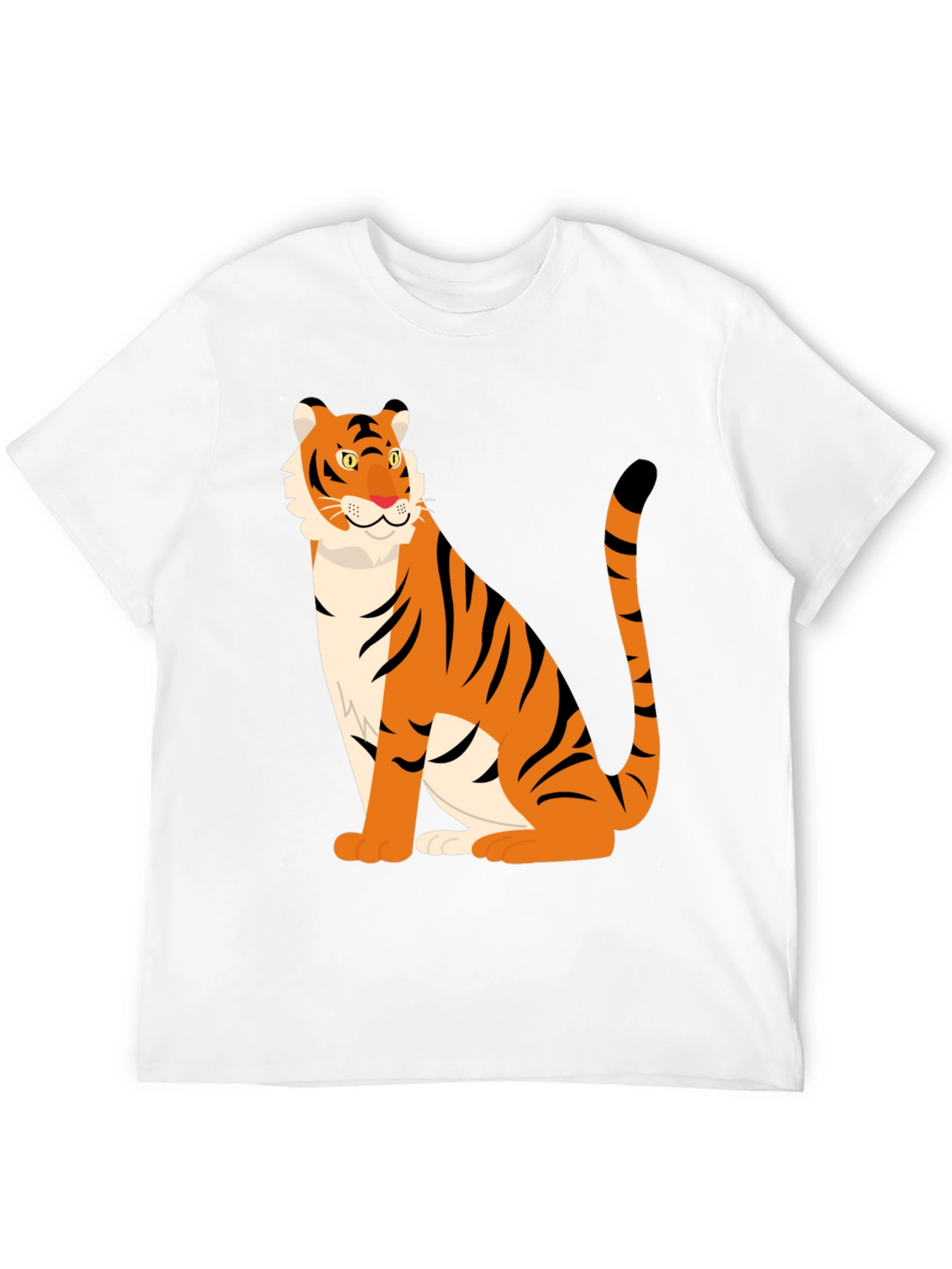 Tiger Graphic Print Black T-Shirt