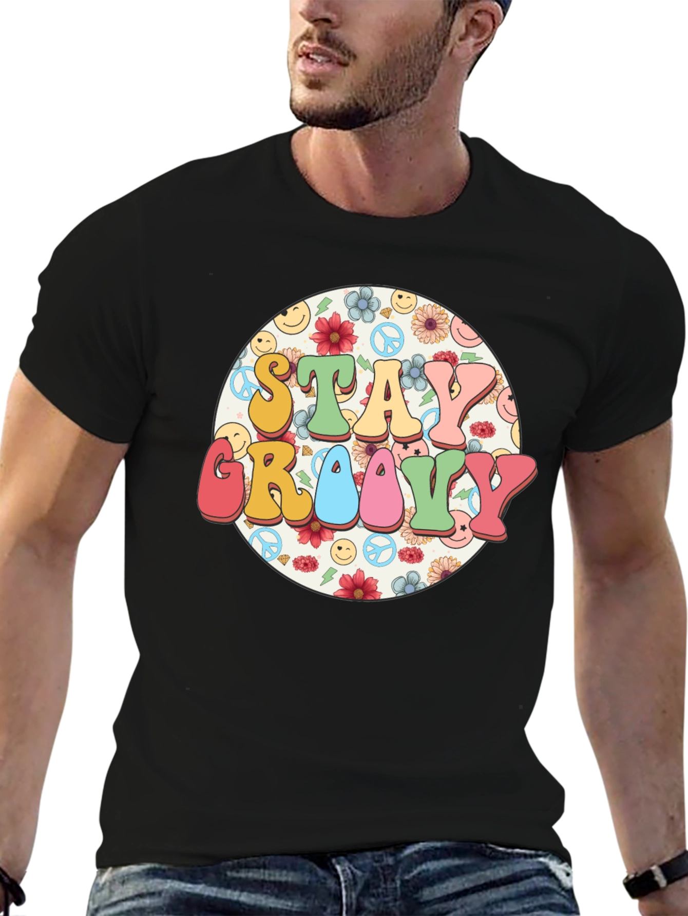 Stay Groovy Retro Graphic Tee