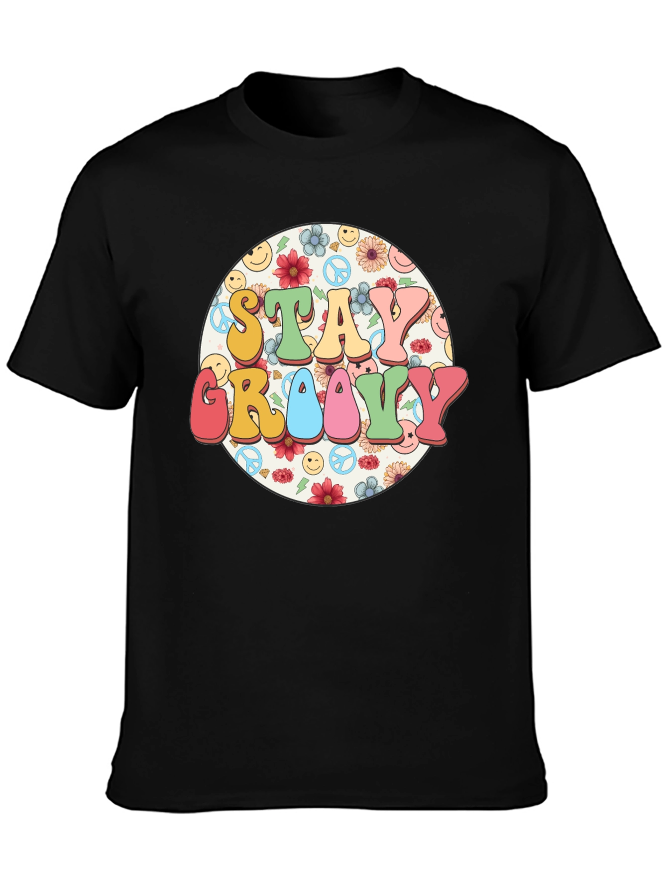 Stay Groovy Retro Graphic Tee