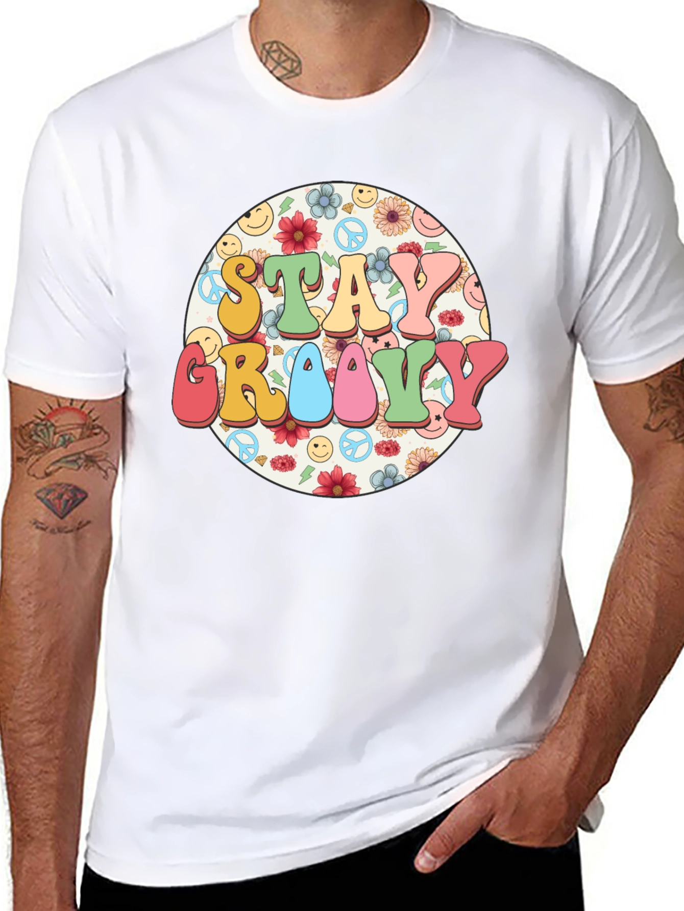 Stay Groovy Retro Graphic Tee