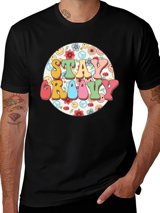 Stay Groovy Retro Graphic Tee