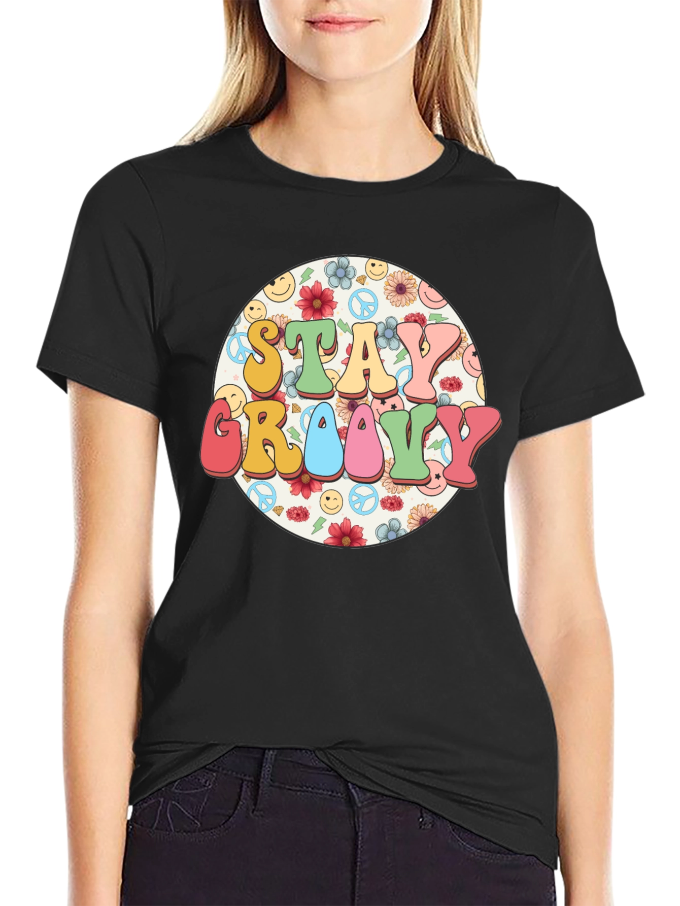 Stay Groovy Retro Graphic Tee