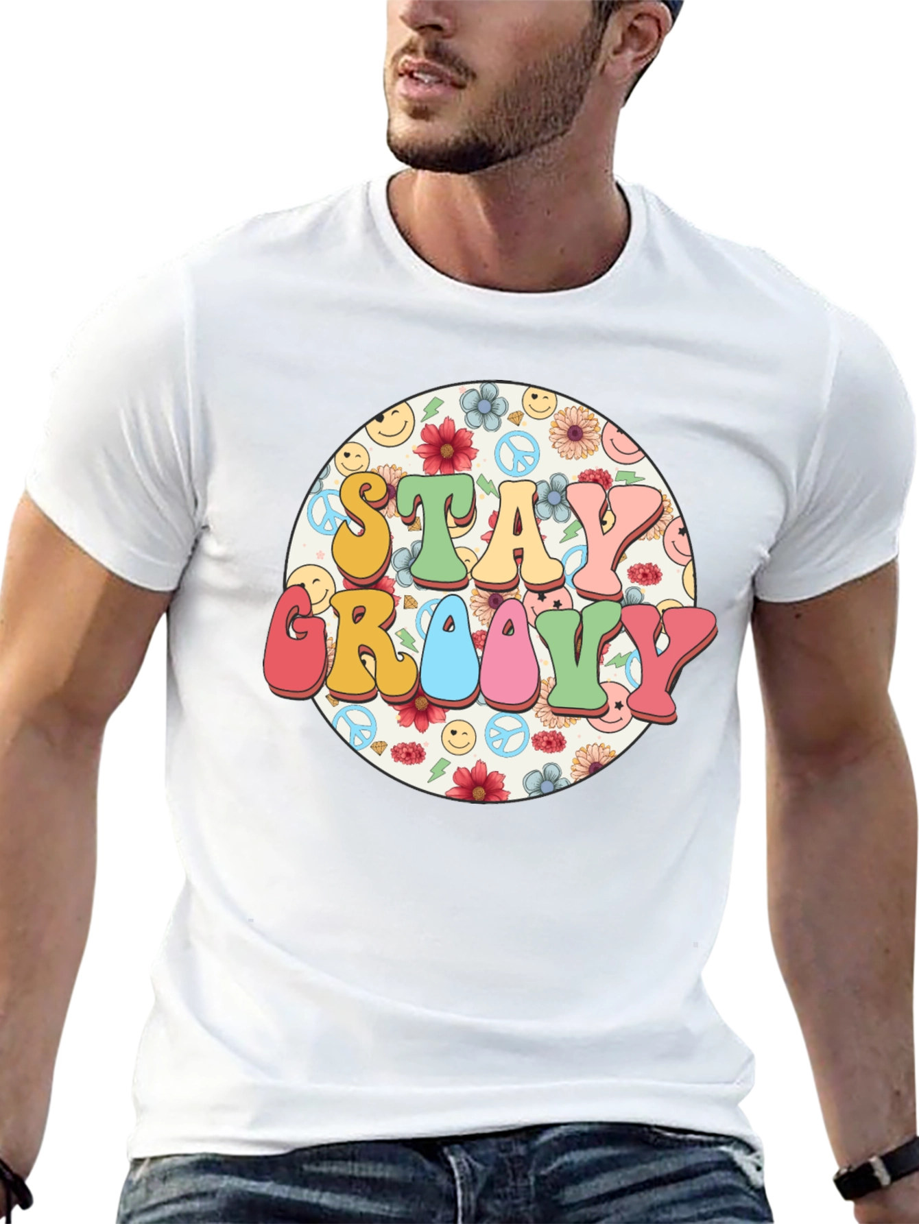 Stay Groovy Retro Graphic Tee