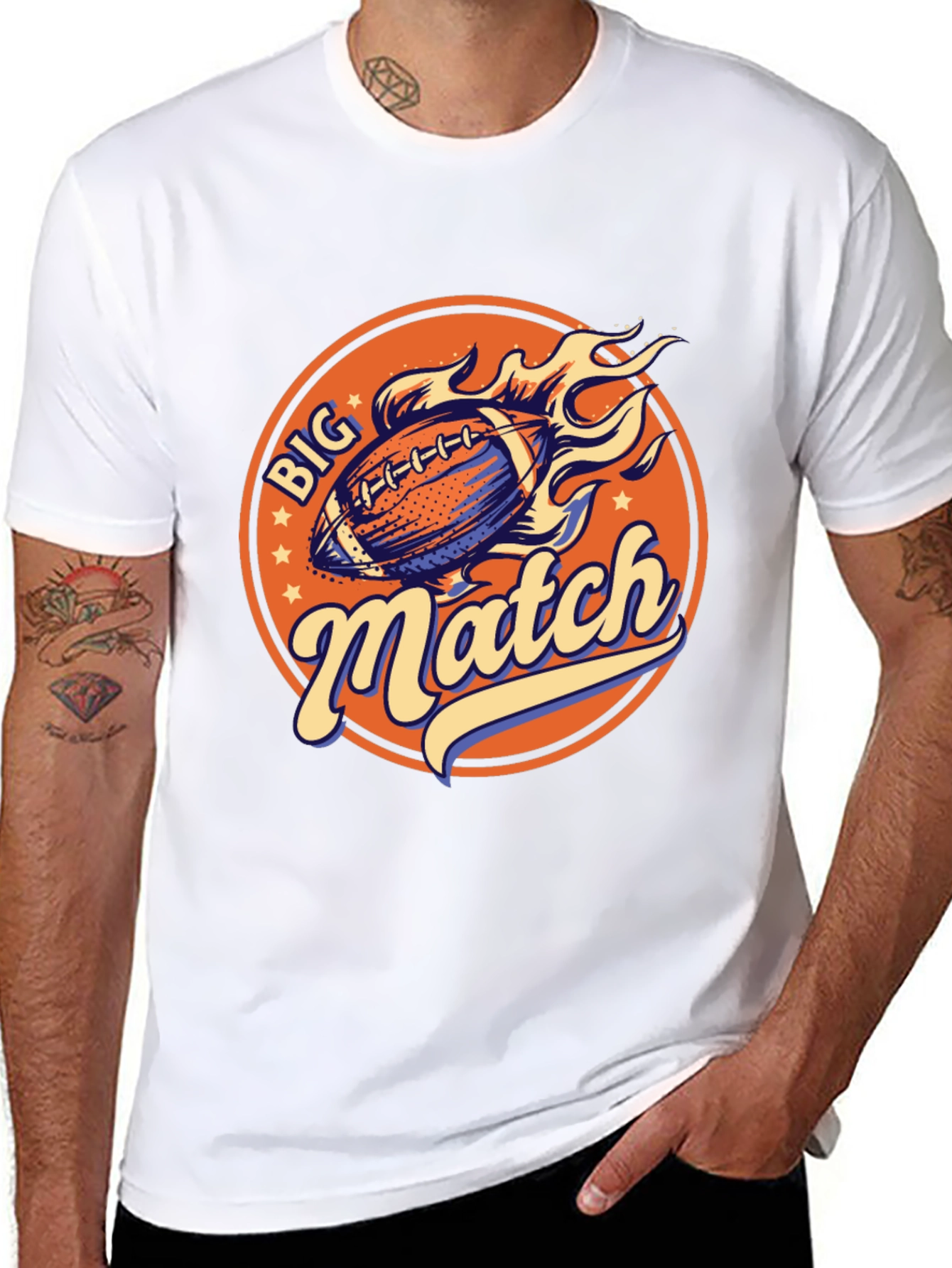 Big Match Football Graphic Tee