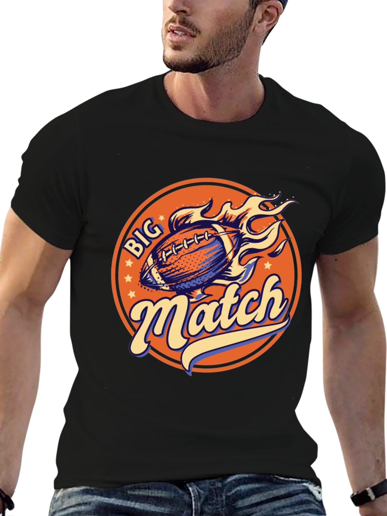 Big Match Football Graphic Tee