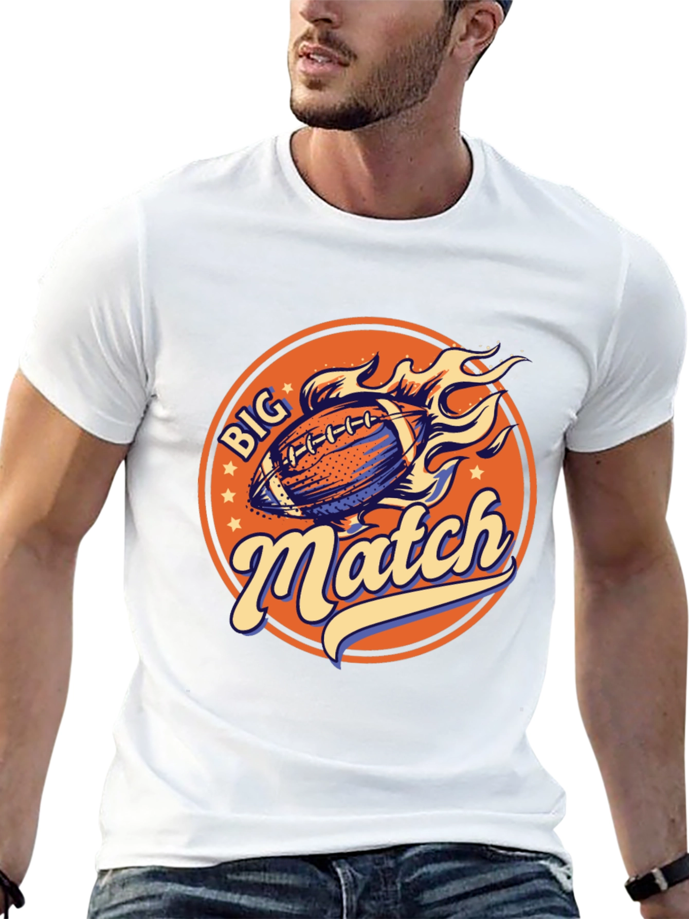 Big Match Football Graphic Tee