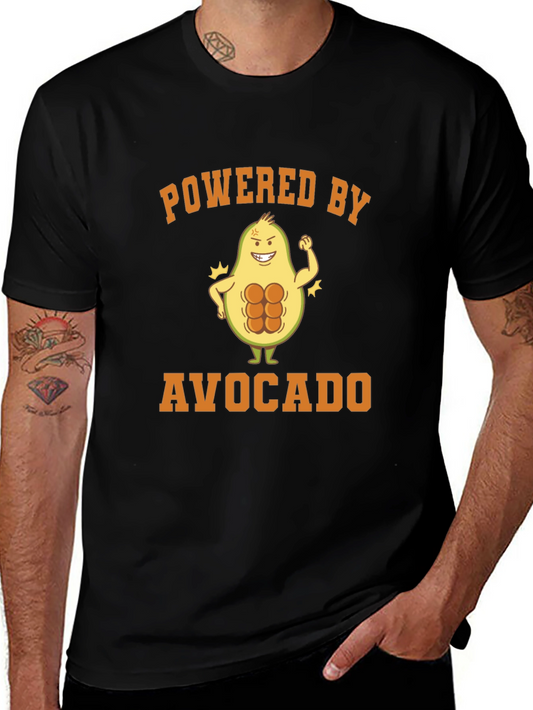 Powered By Avocado T-Shirt - Funny Fitness Tee