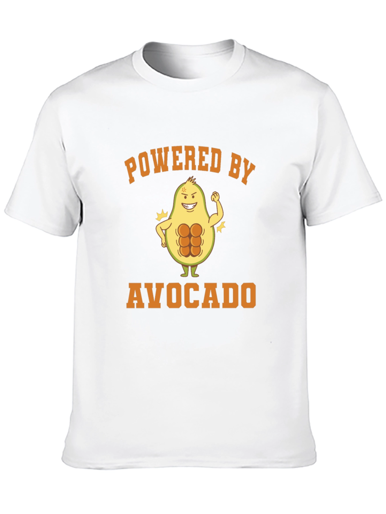 Powered By Avocado T-Shirt - Funny Fitness Tee