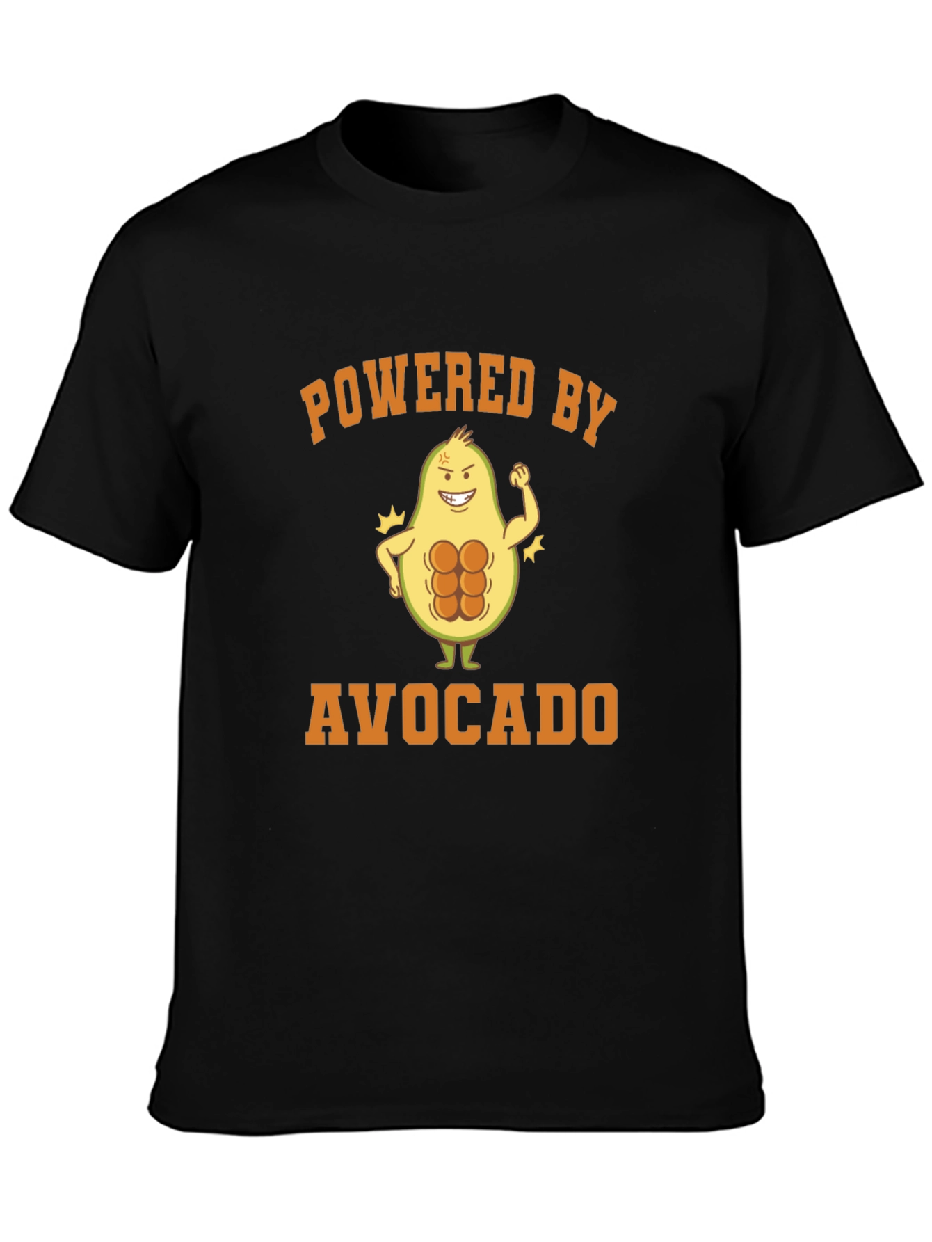 Powered By Avocado T-Shirt - Funny Fitness Tee