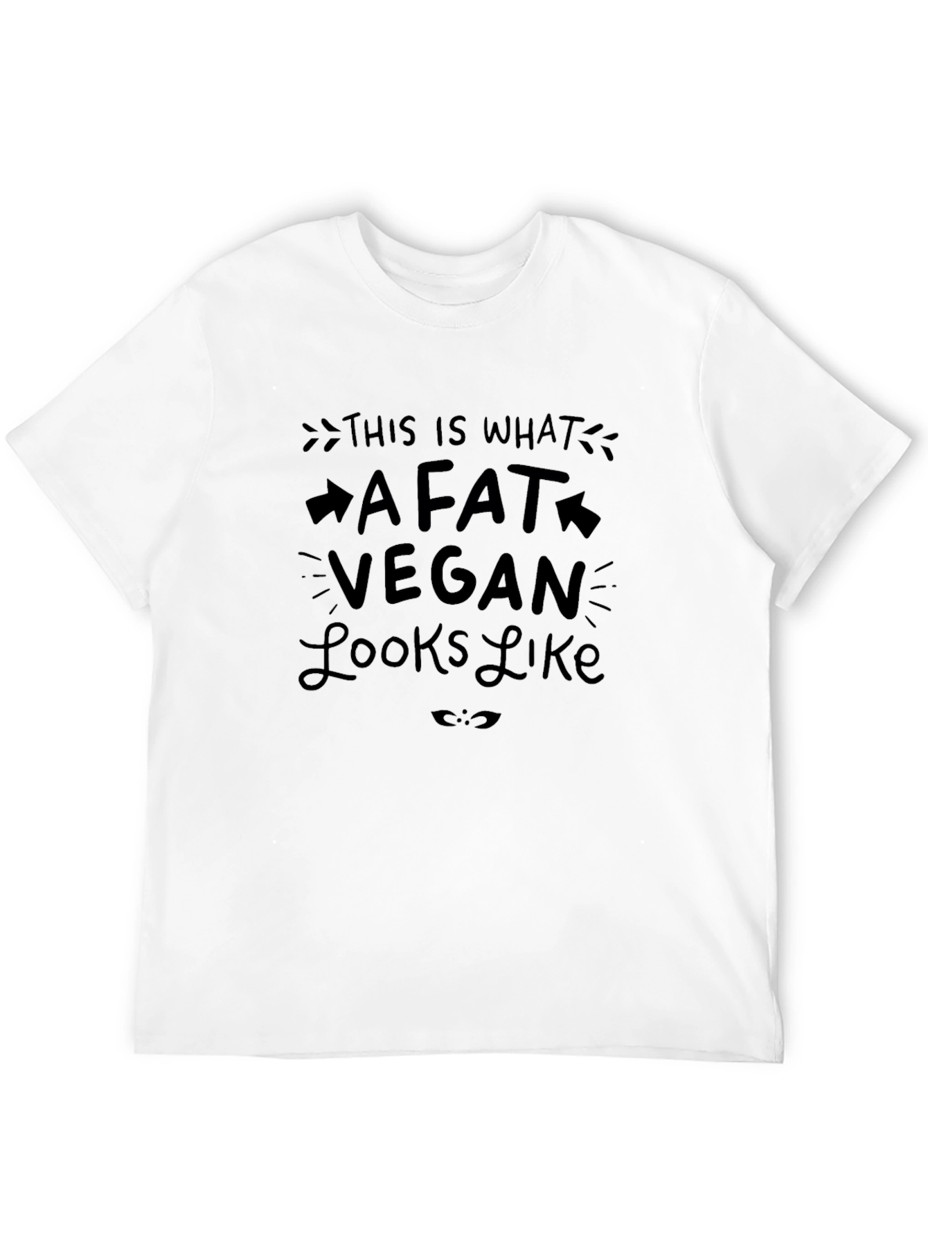 Fat Vegan Graphic Tee - Black T-Shirt