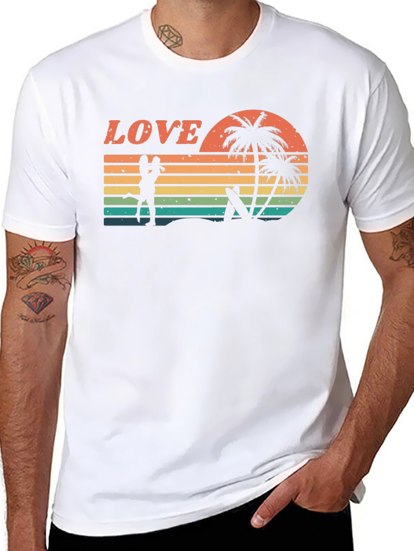 Retro Sunset Love T-Shirt