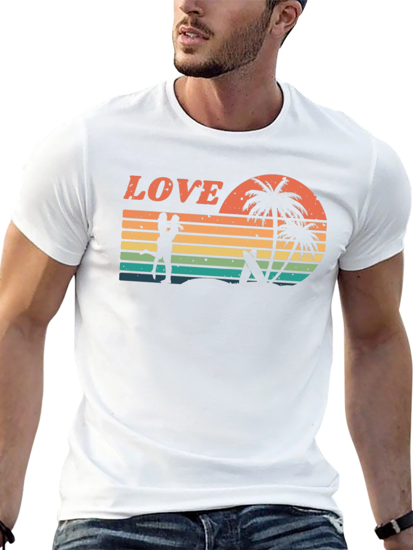 Retro Sunset Love T-Shirt