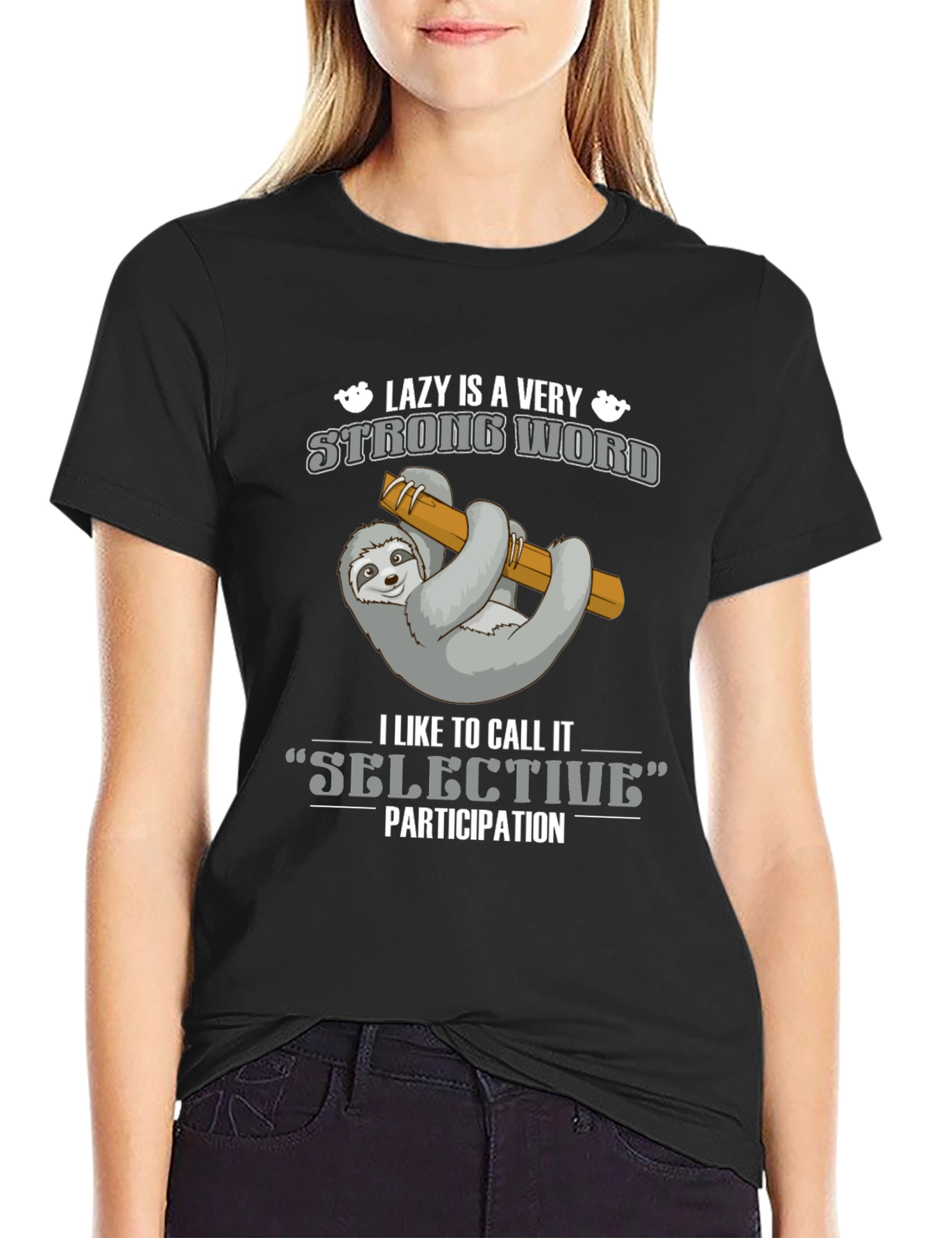 Lazy Sloth T-Shirt - Selective Participation Tee
