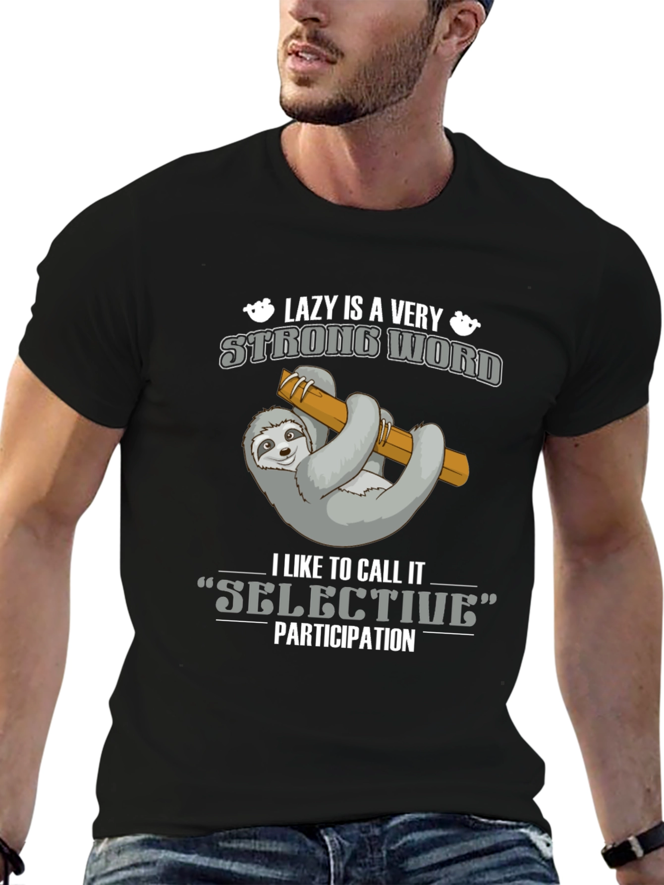 Lazy Sloth T-Shirt - Selective Participation Tee
