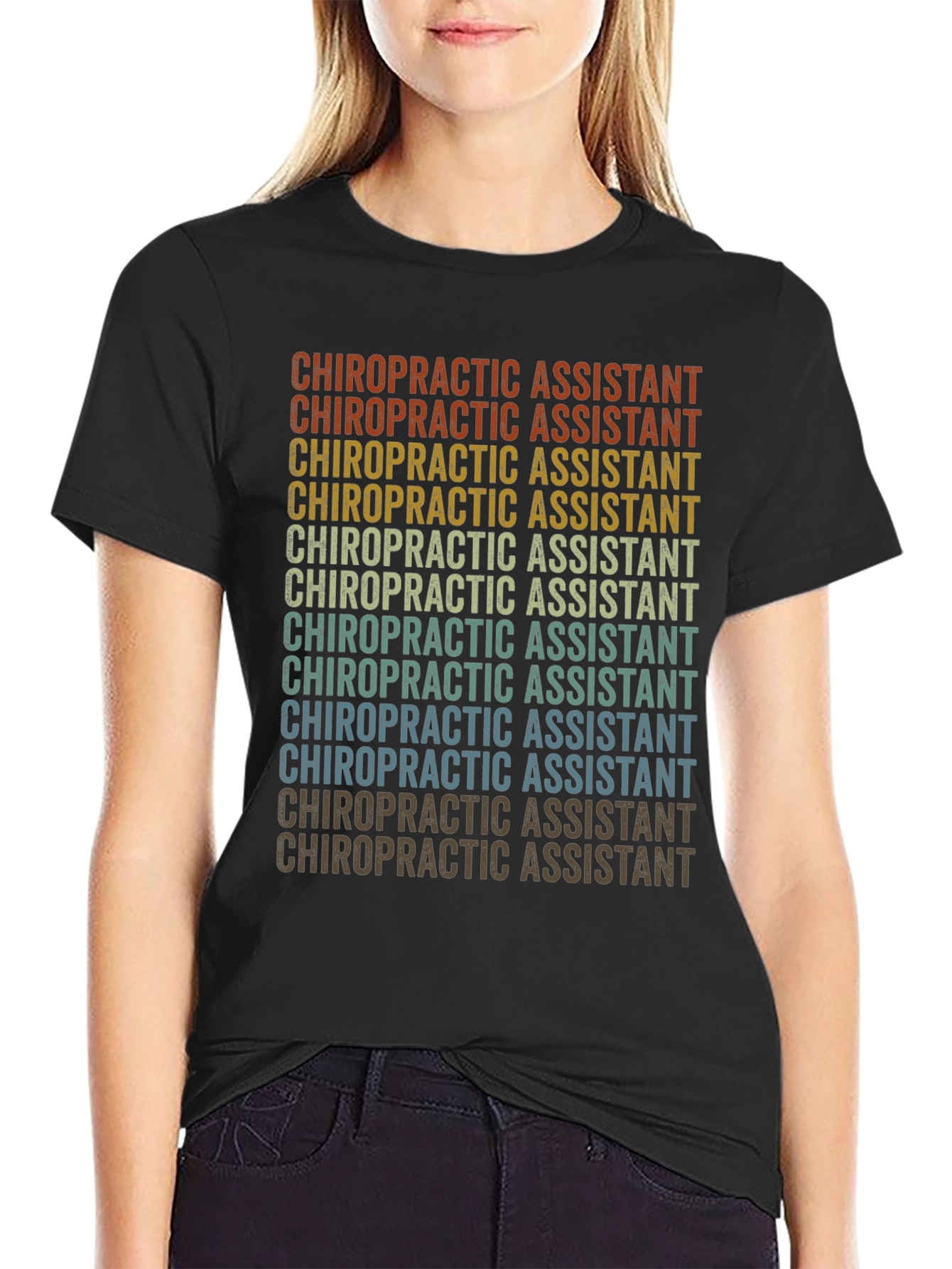 Chiropractic Assistant Retro T-Shirt