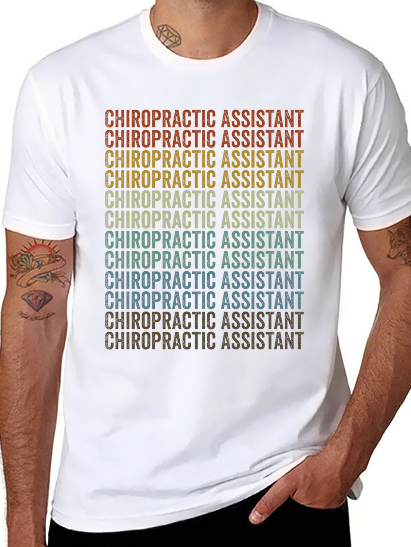 Chiropractic Assistant Retro T-Shirt
