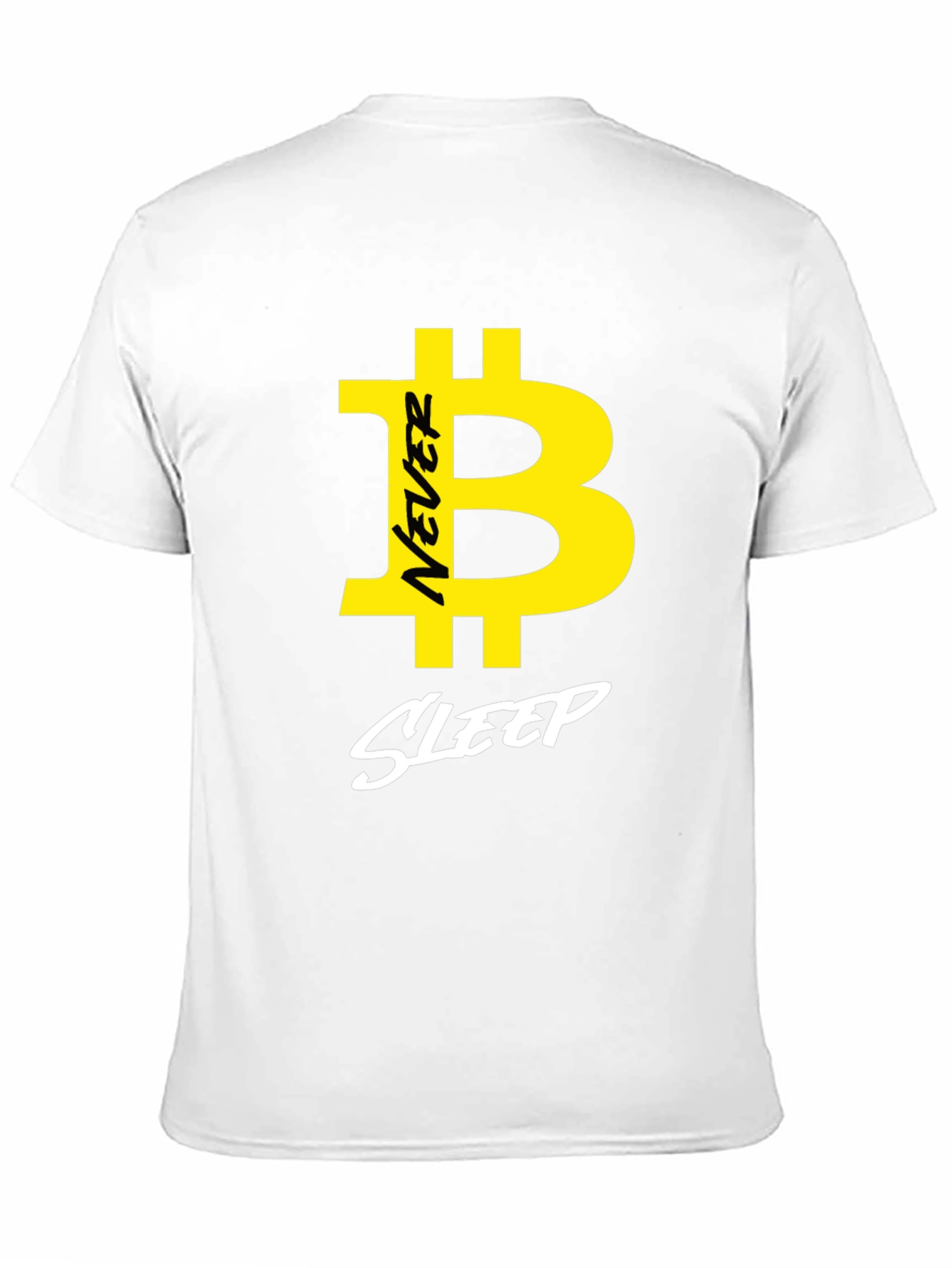 Never Sleep Bitcoin Graphic T-Shirt