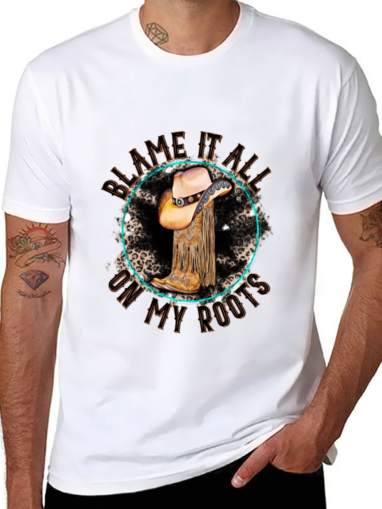 Blame It All On My Roots Graphic Tee