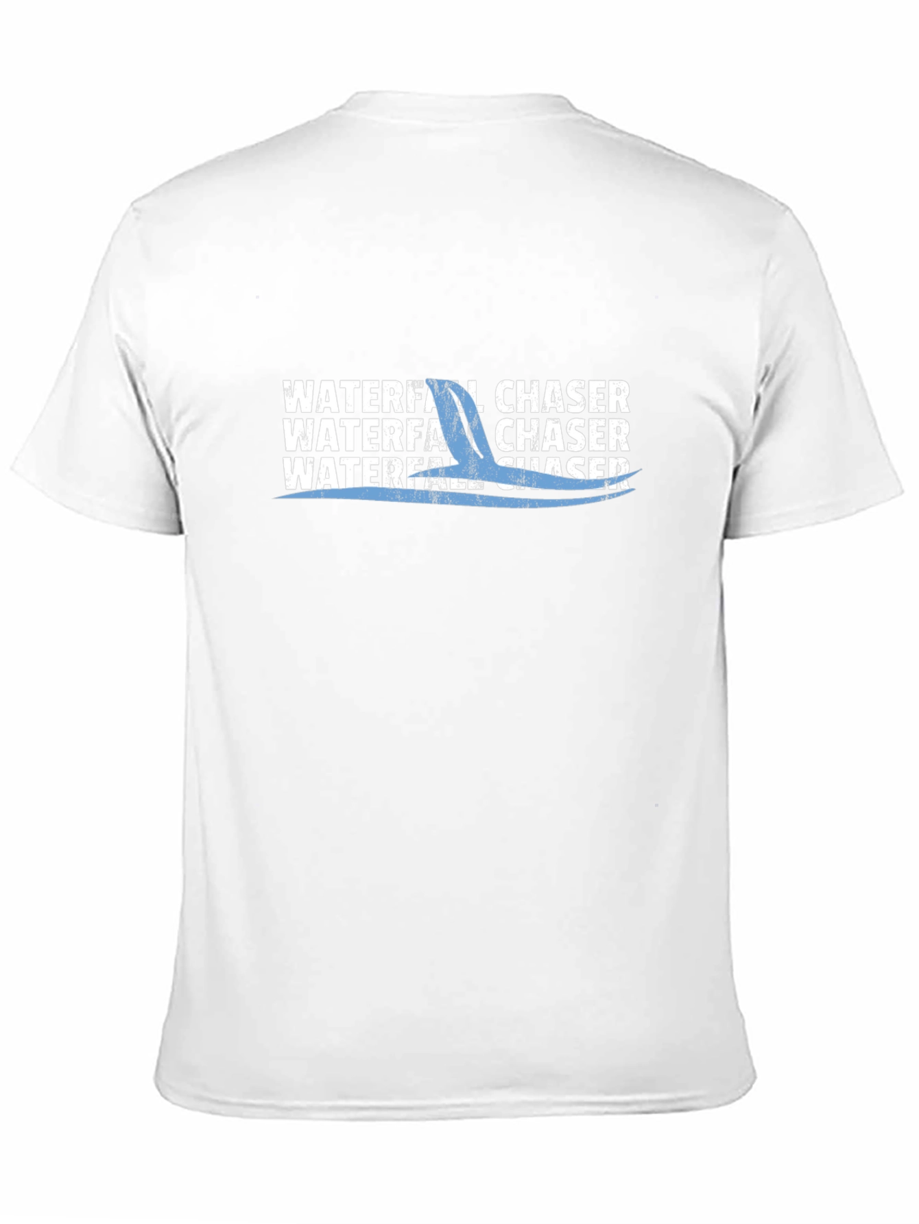 Waterfall Chaser Graphic Tee - Black Cotton T-Shirt