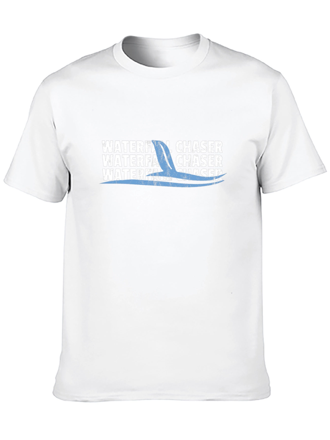 Waterfall Chaser Graphic Tee - Black Cotton T-Shirt