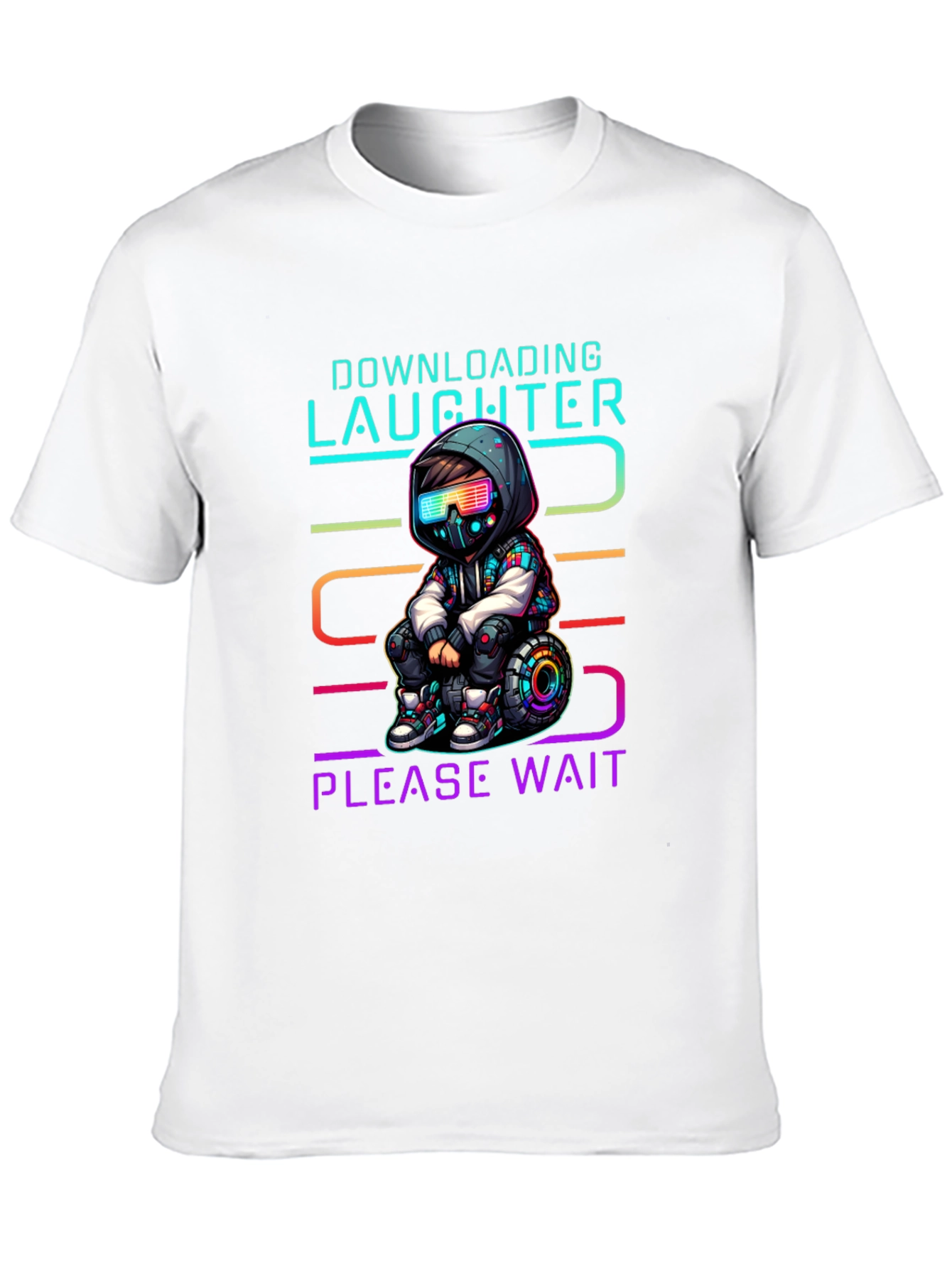 Downloading Laughter Graphic T-Shirt