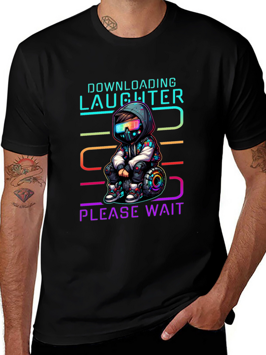 Downloading Laughter Graphic T-Shirt