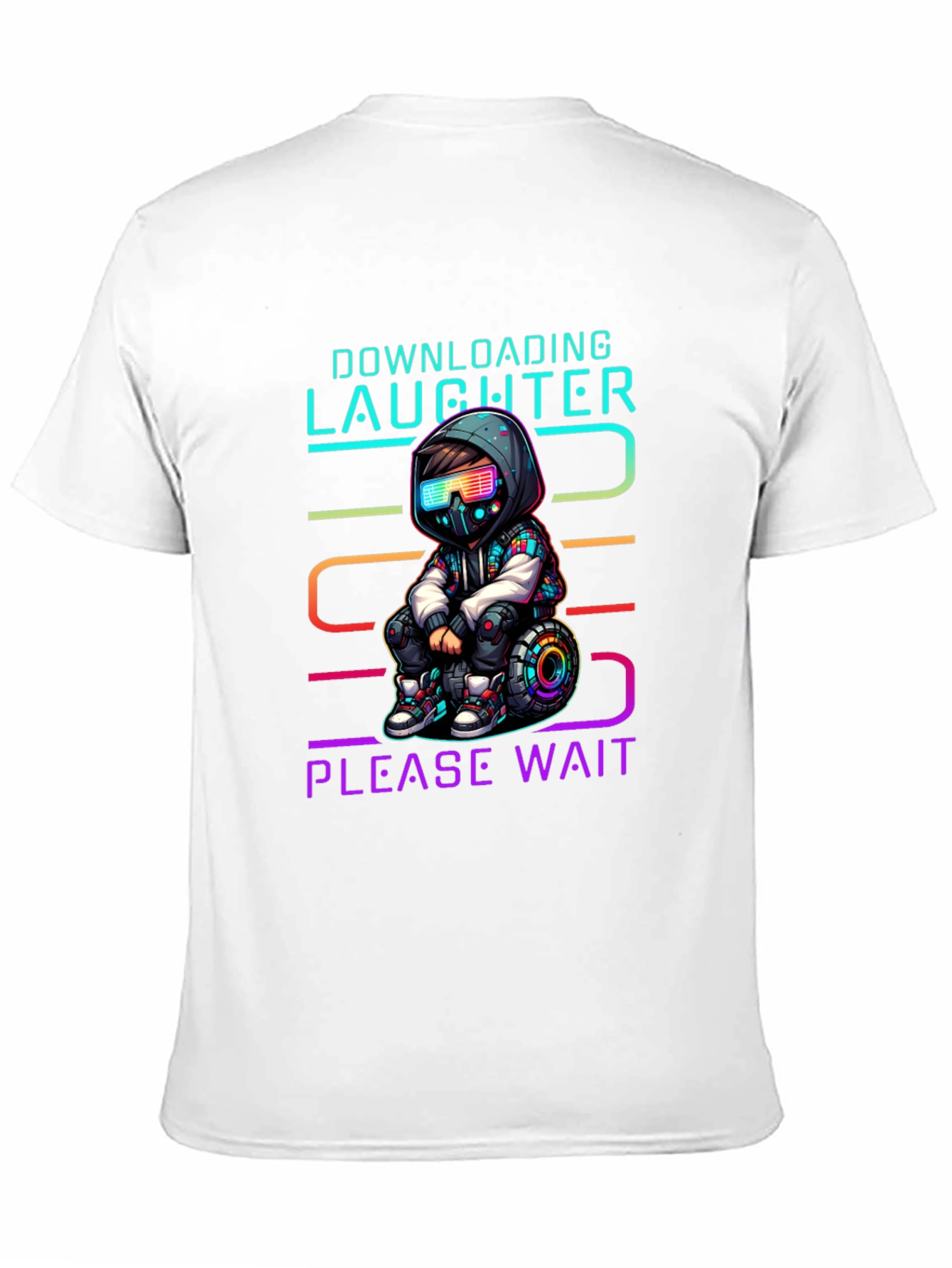Downloading Laughter Graphic T-Shirt