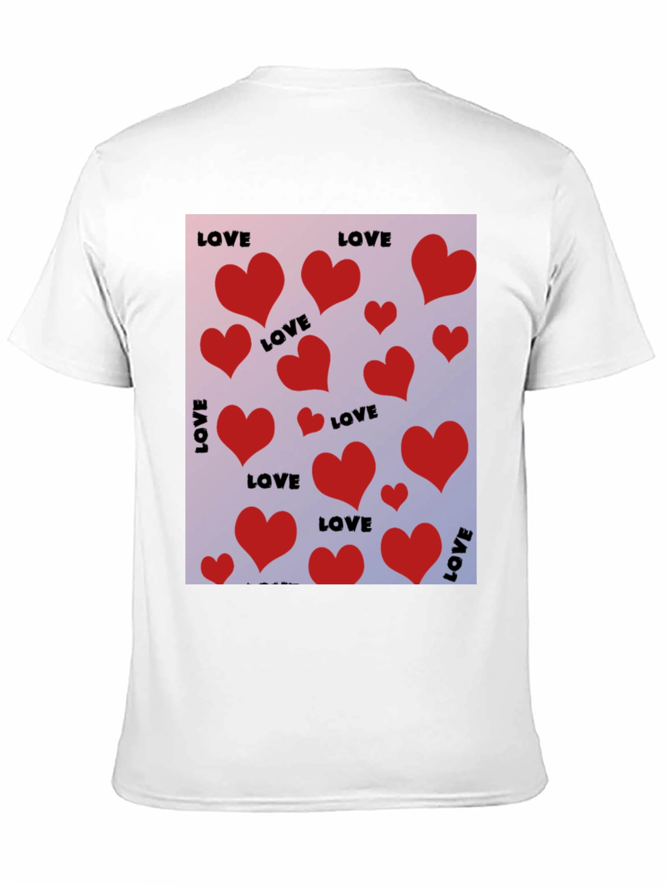 Love Heart Valentines Day Graphic Tee