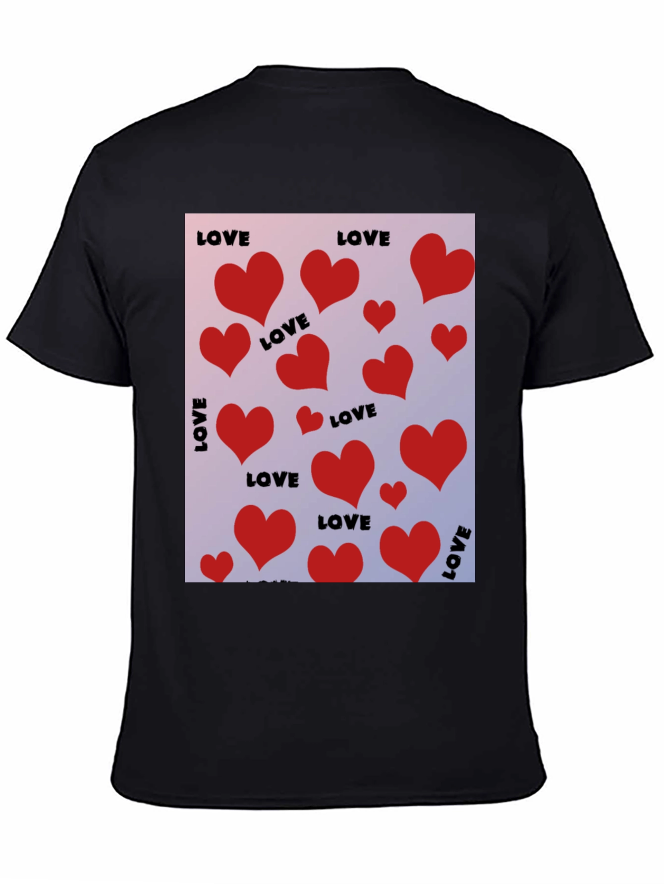Love Heart Valentines Day Graphic Tee