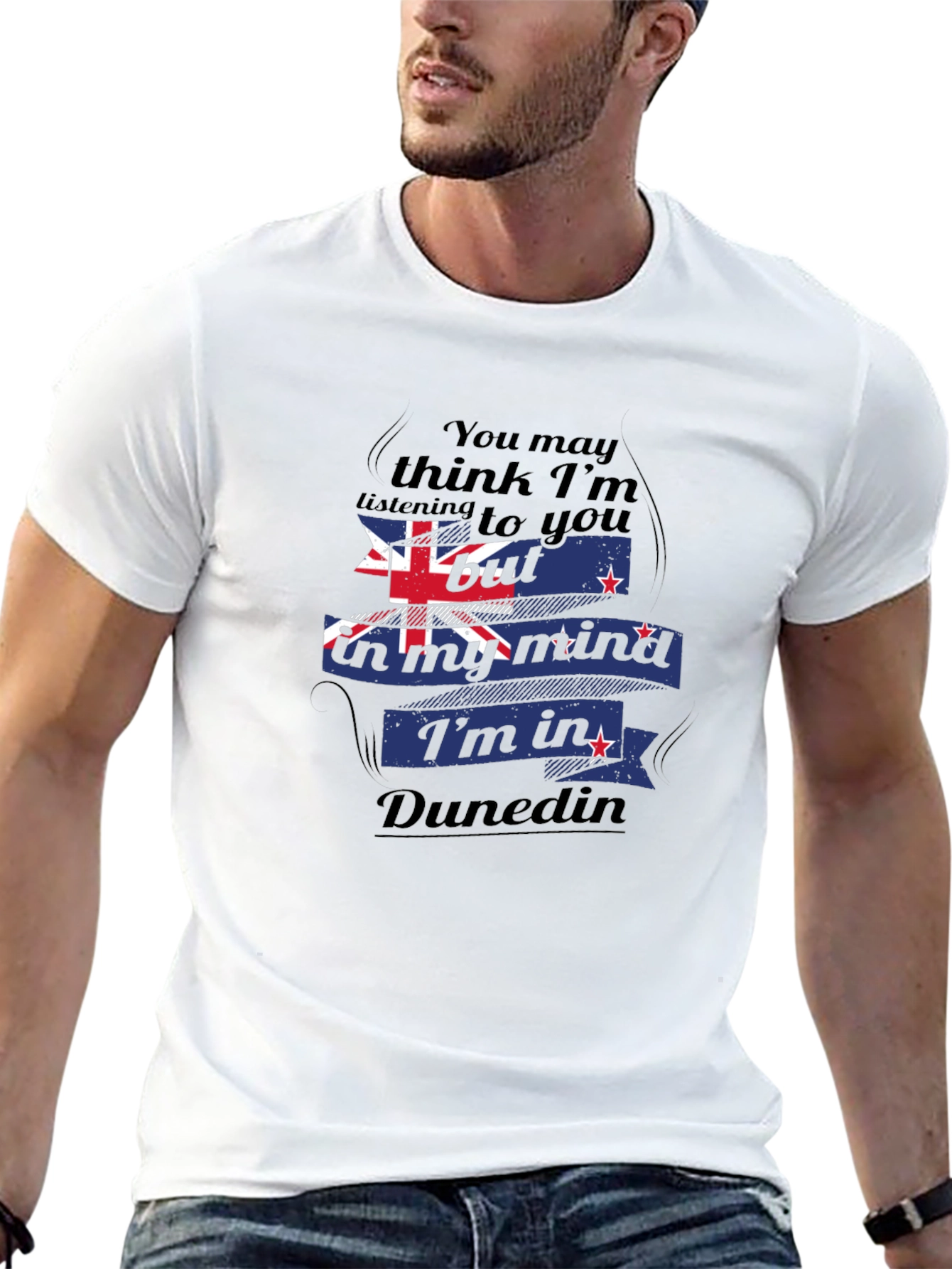 Dunedin Mind T-Shirt: NZ Flag Design