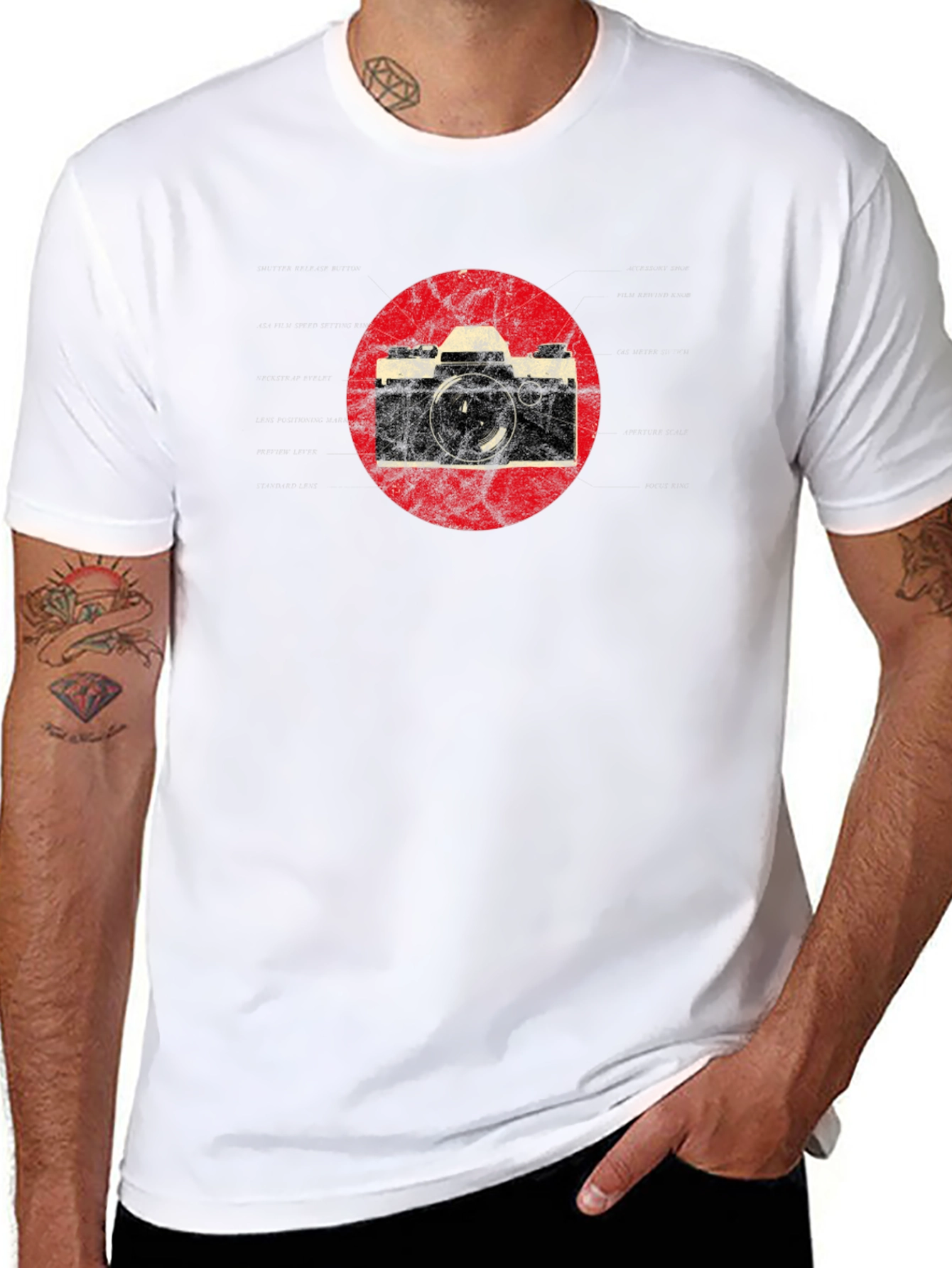 Retro Camera Graphic T-Shirt - Classic Style Tee