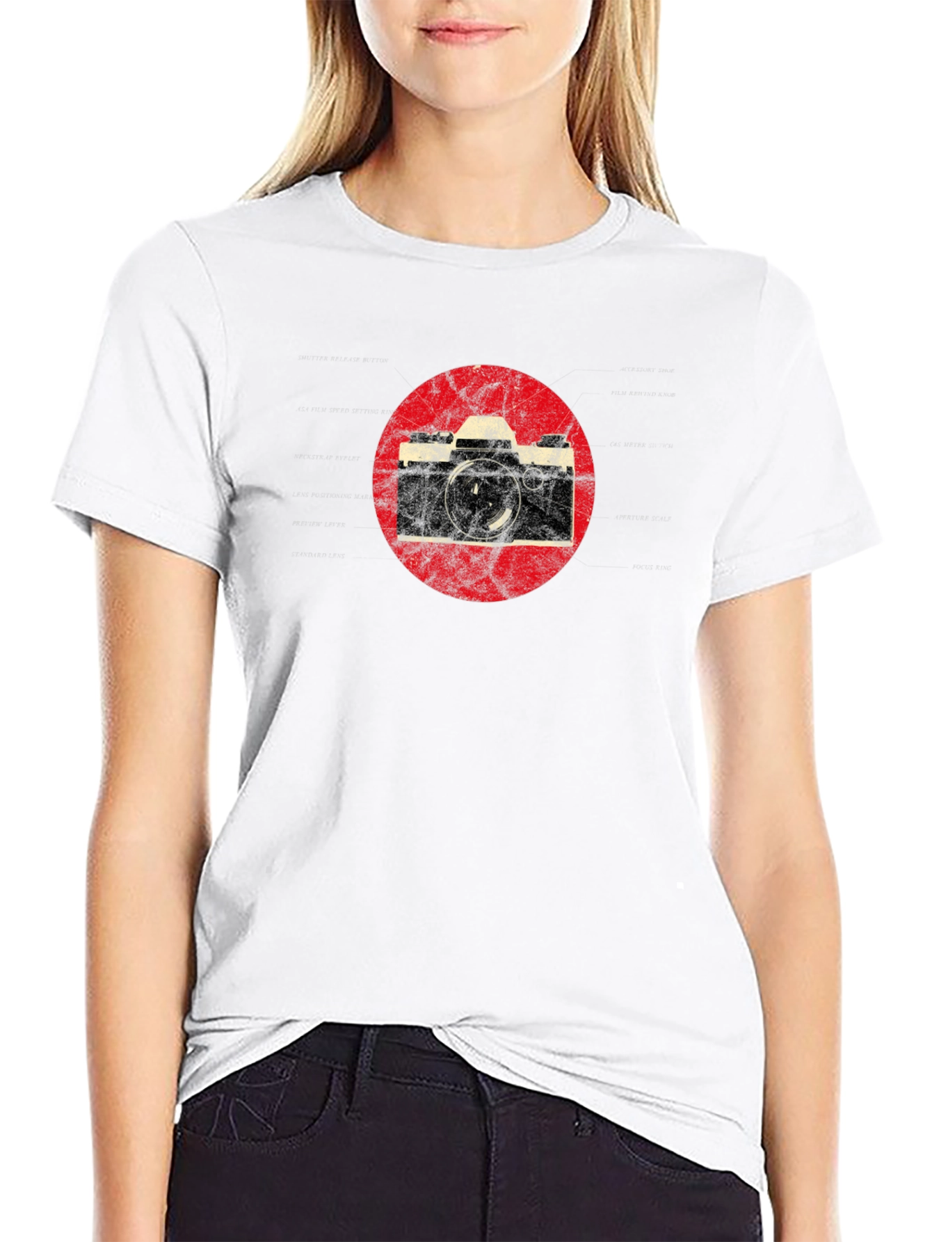 Retro Camera Graphic T-Shirt - Classic Style Tee