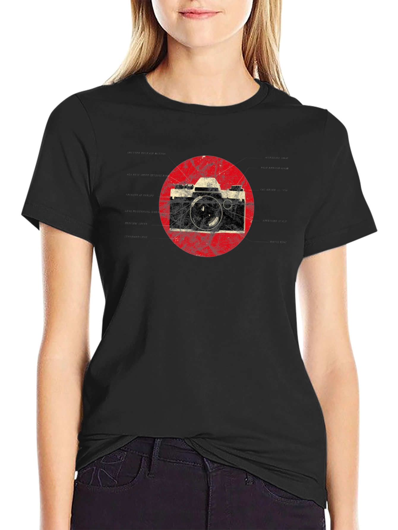 Retro Camera Graphic T-Shirt - Classic Style Tee