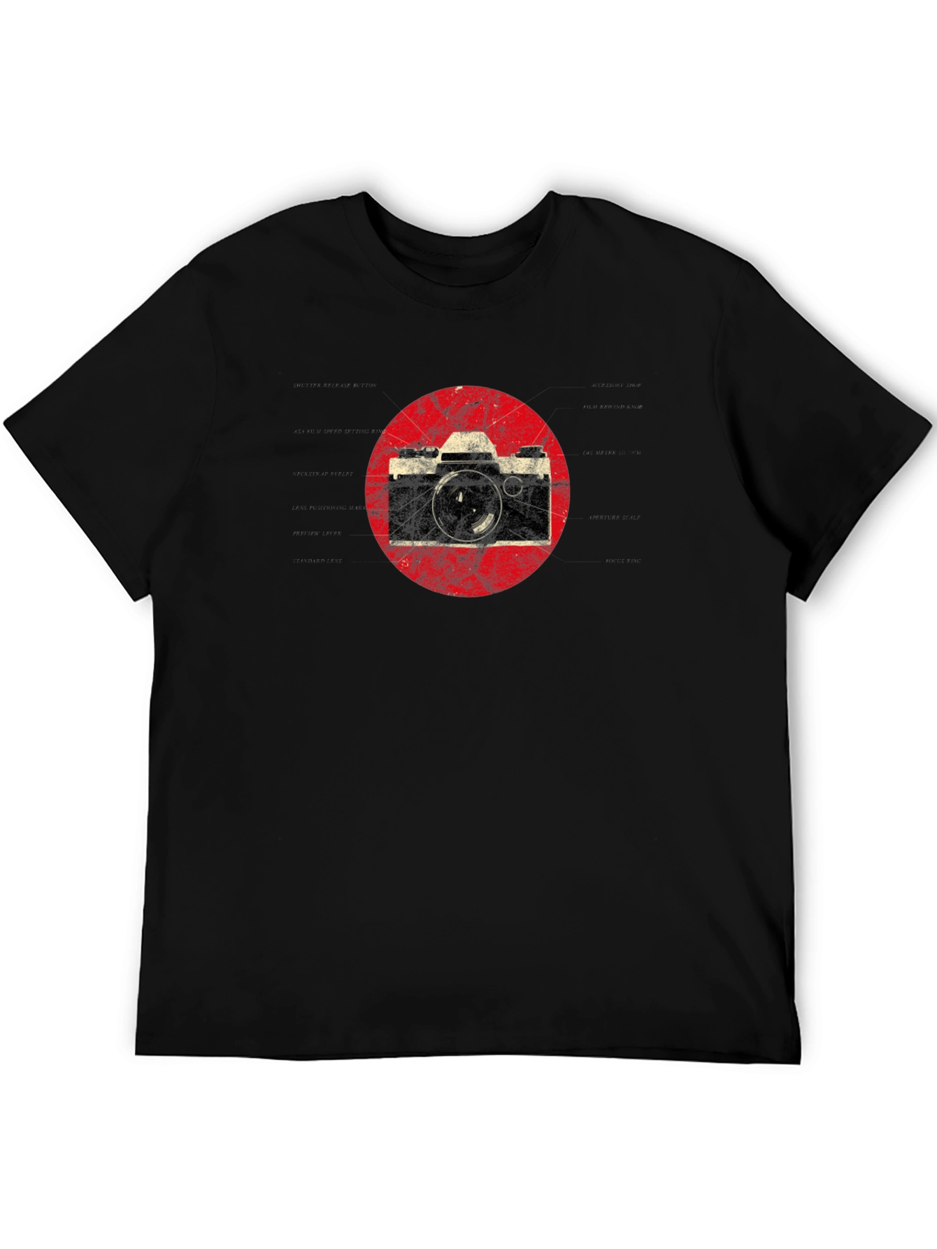 Retro Camera Graphic T-Shirt - Classic Style Tee