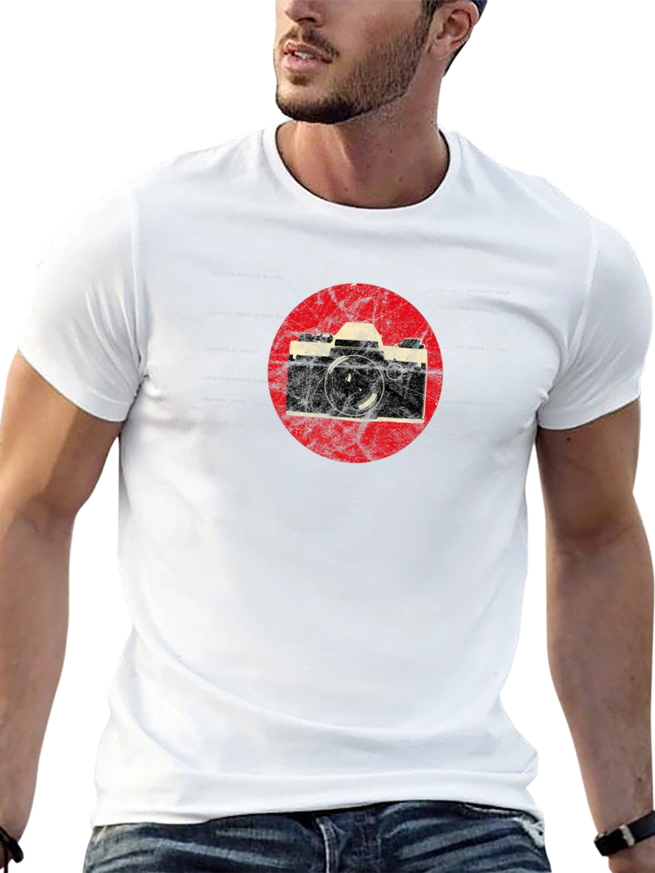Retro Camera Graphic T-Shirt - Classic Style Tee