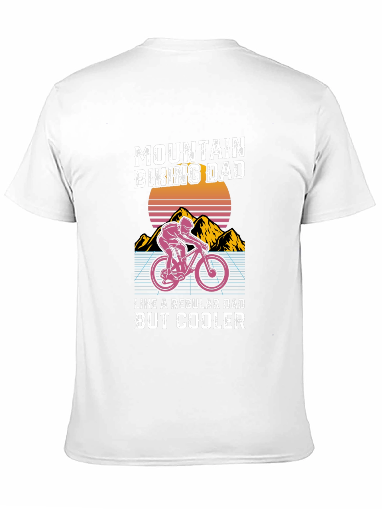 Mountain Biking Dad T-Shirt - Cool Fathers Day Gift