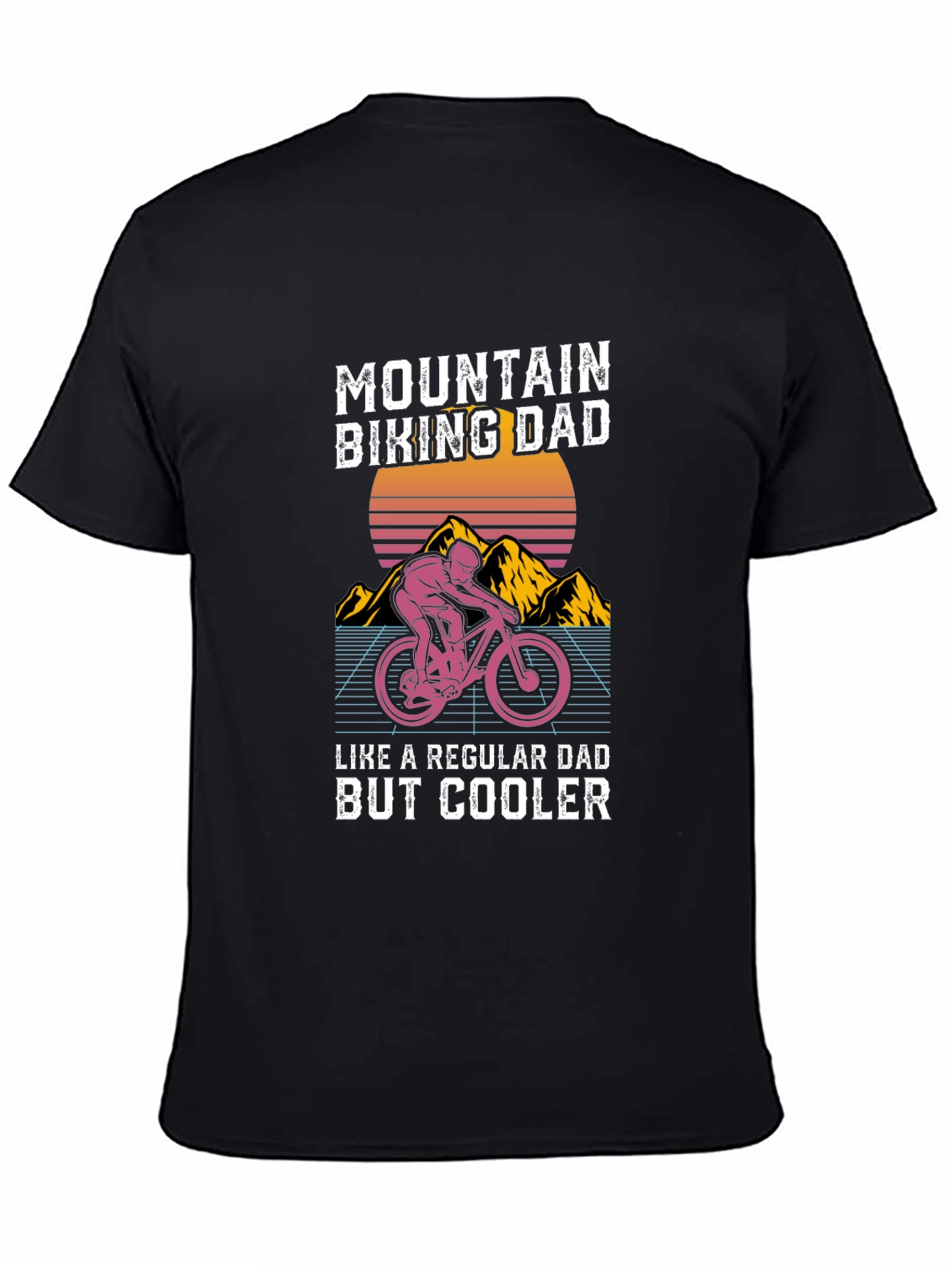 Mountain Biking Dad T-Shirt - Cool Fathers Day Gift