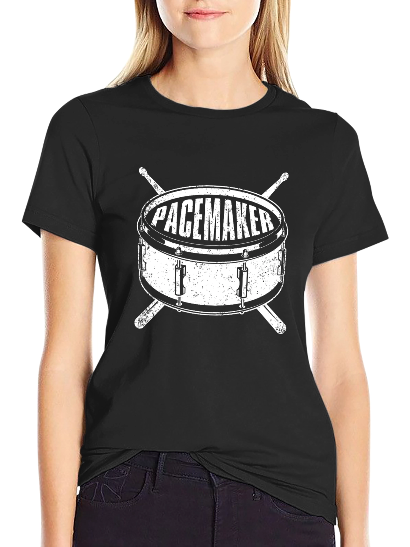 Pacemaker Drummer T-Shirt - Black Graphic Tee