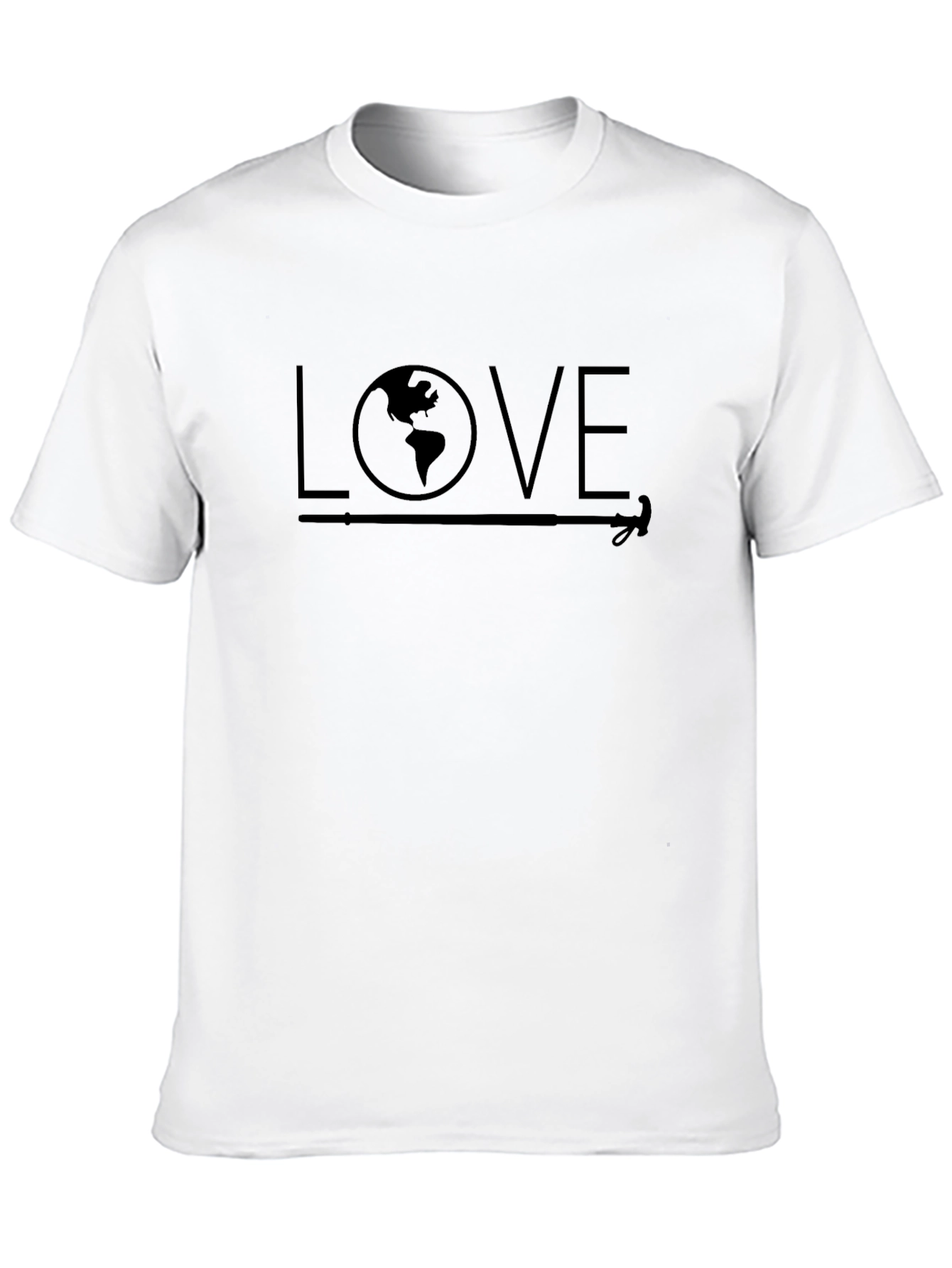 Love Earth Graphic Tee - Black Cotton Blend