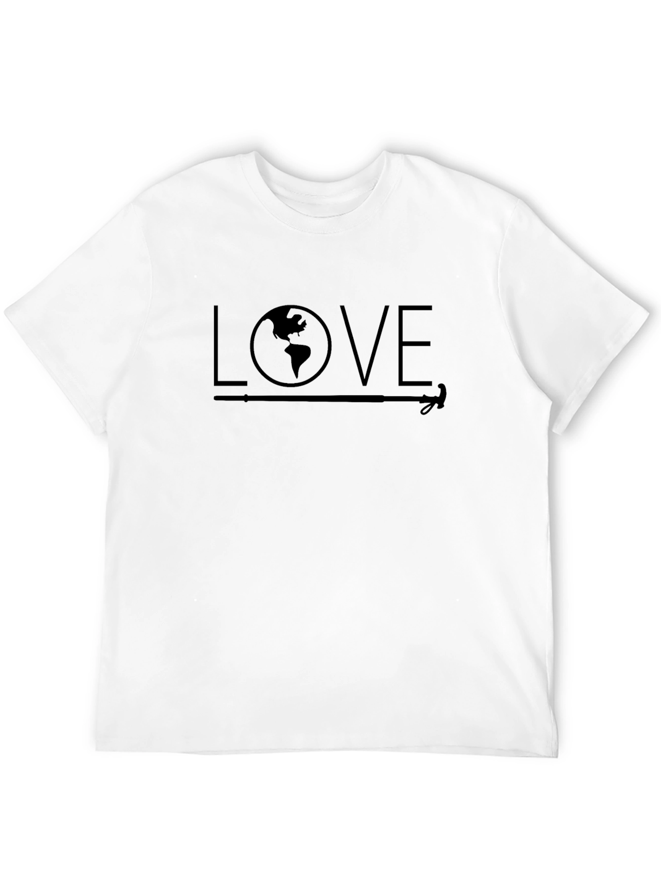 Love Earth Graphic Tee - Black Cotton Blend