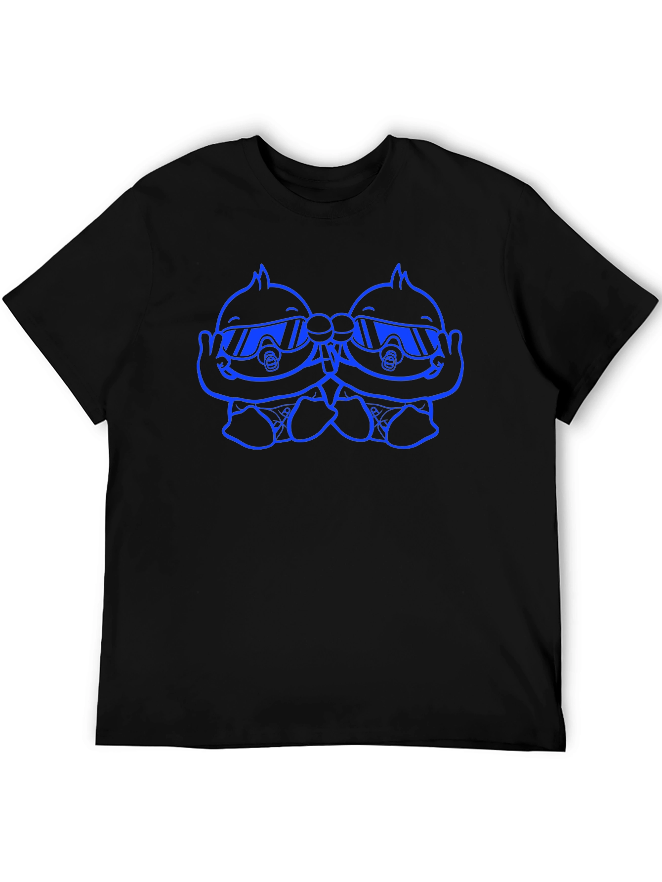 Cool Twins Graphic T-Shirt - Black