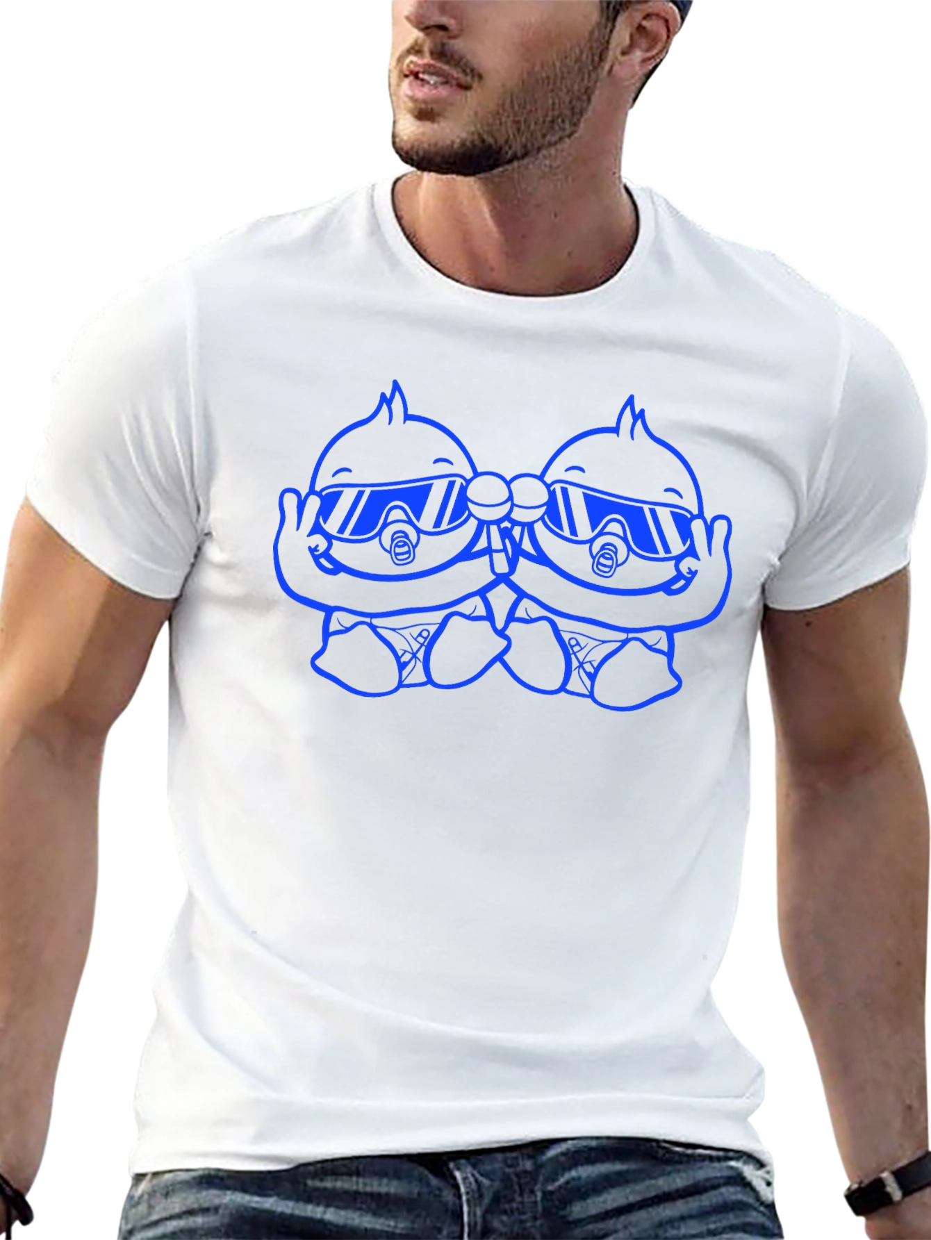 Cool Twins Graphic T-Shirt - Black