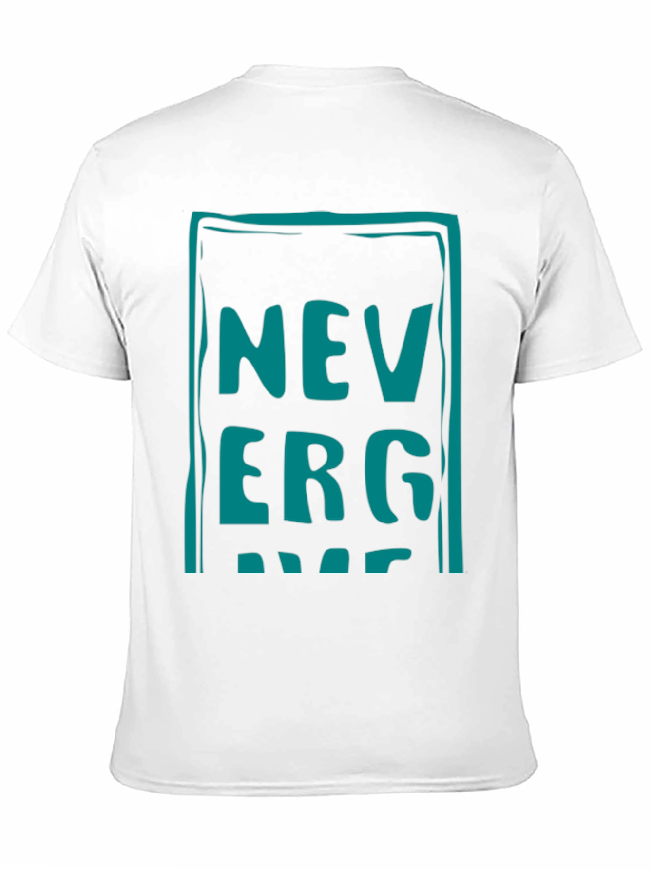 Never Give Up Graphic Tee - Black Cotton Casual