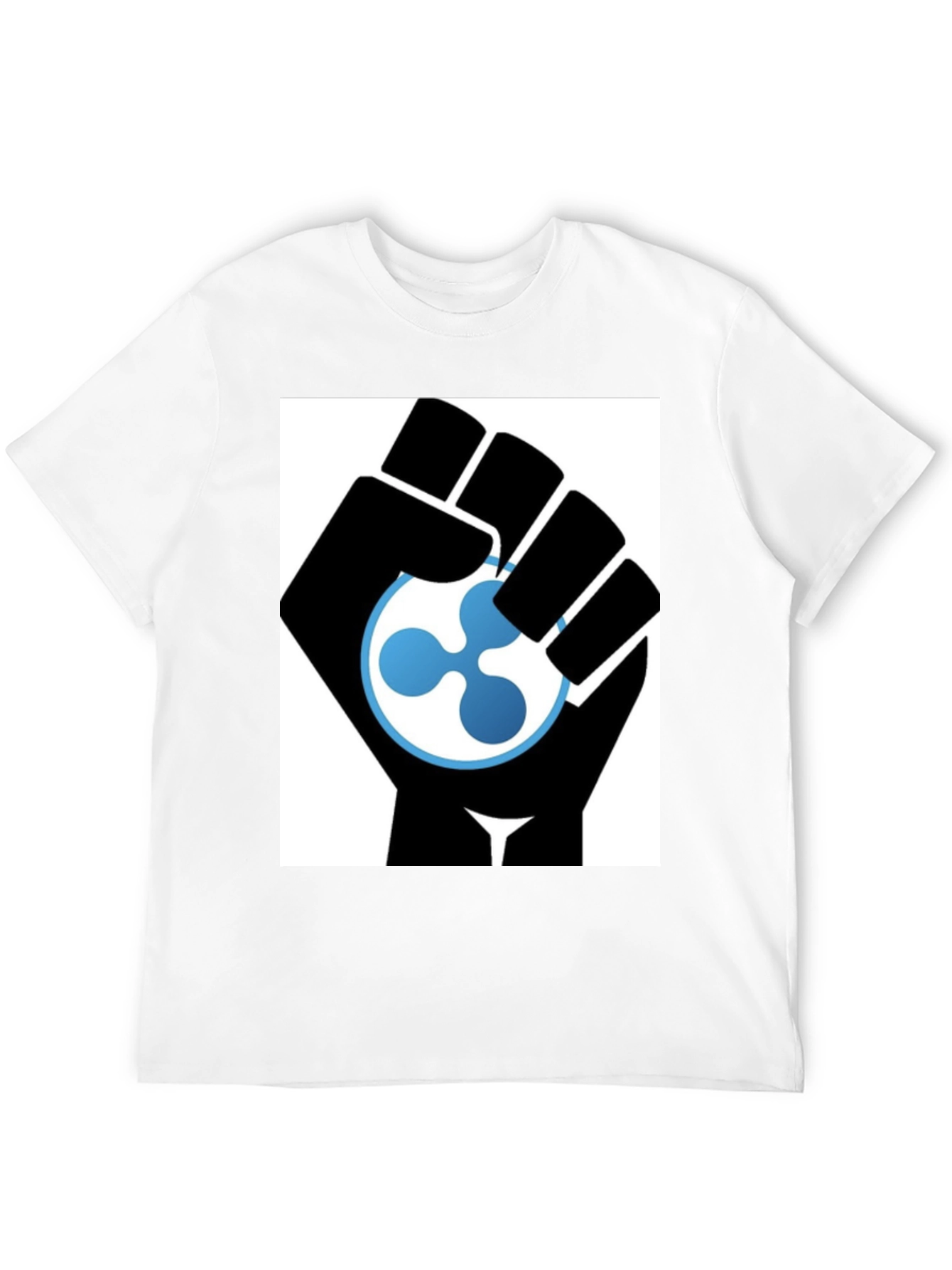 Ripple Cryptocurrency Black Fist T-Shirt