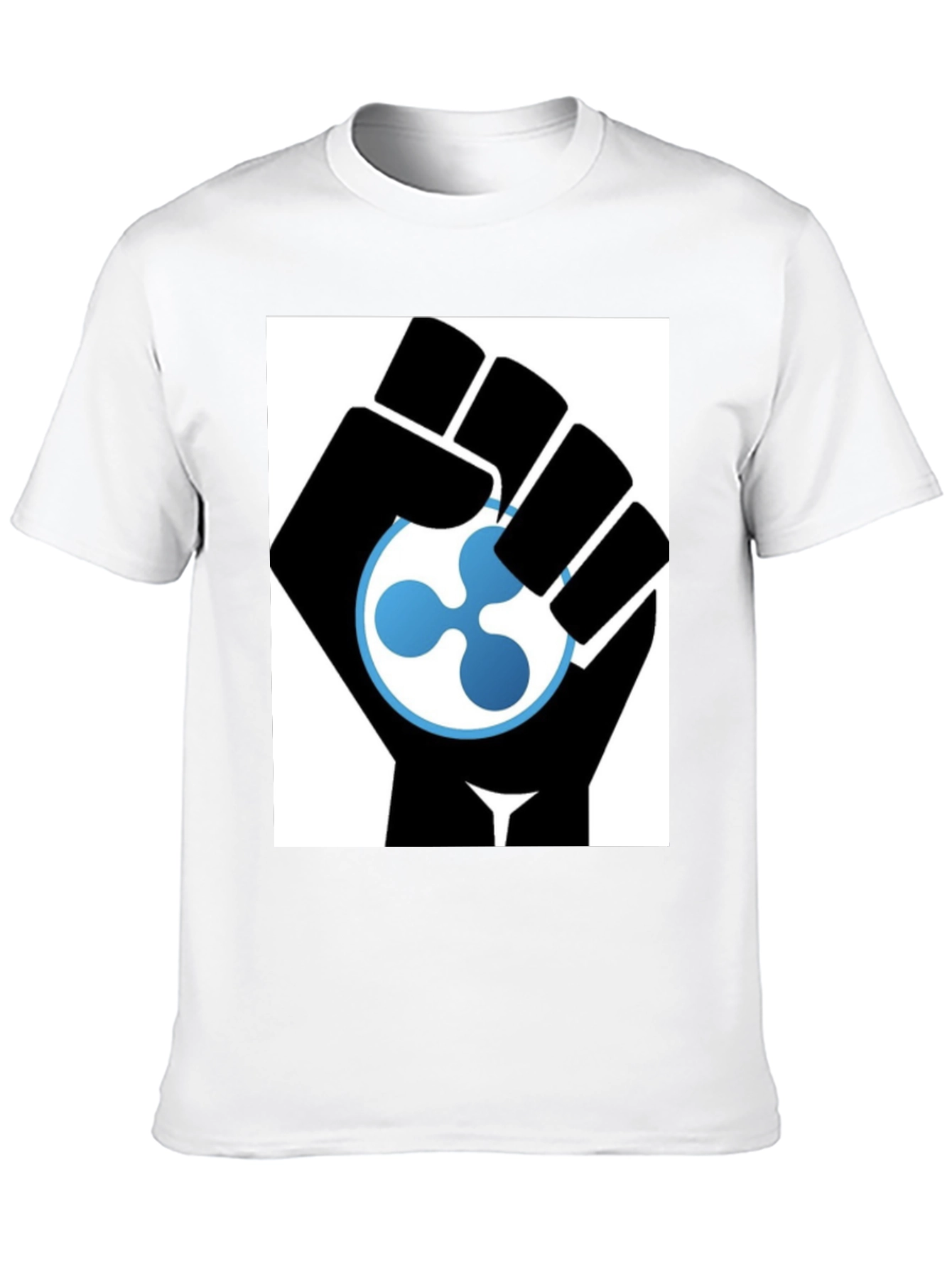 Ripple Cryptocurrency Black Fist T-Shirt